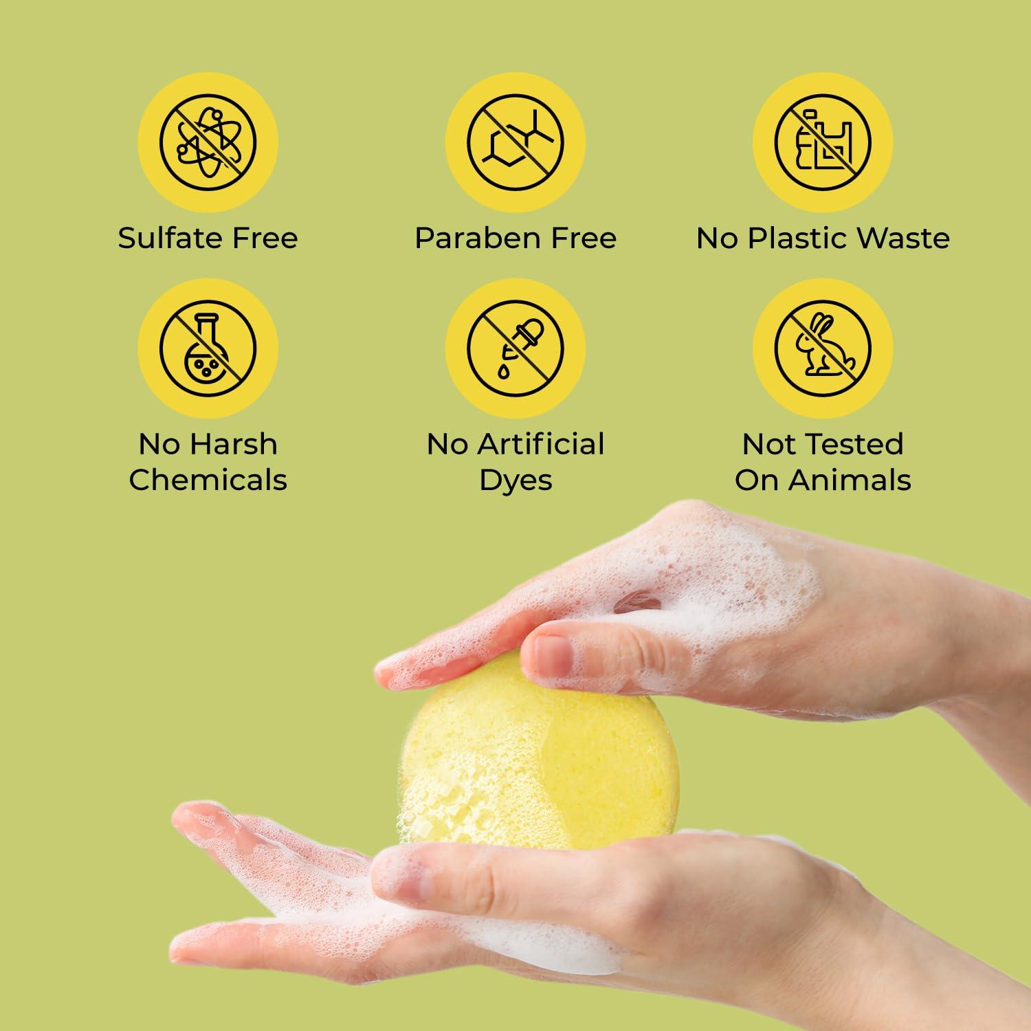 Jack59 Jack59 Solid Shampoo Bars for Thick Curly Hair, Soap Bar with Orange and Bergamot Essential Oils pH Balanced, Color Safe, Vegan Organic Shampoo Bar, Citrus Shine 3 oz