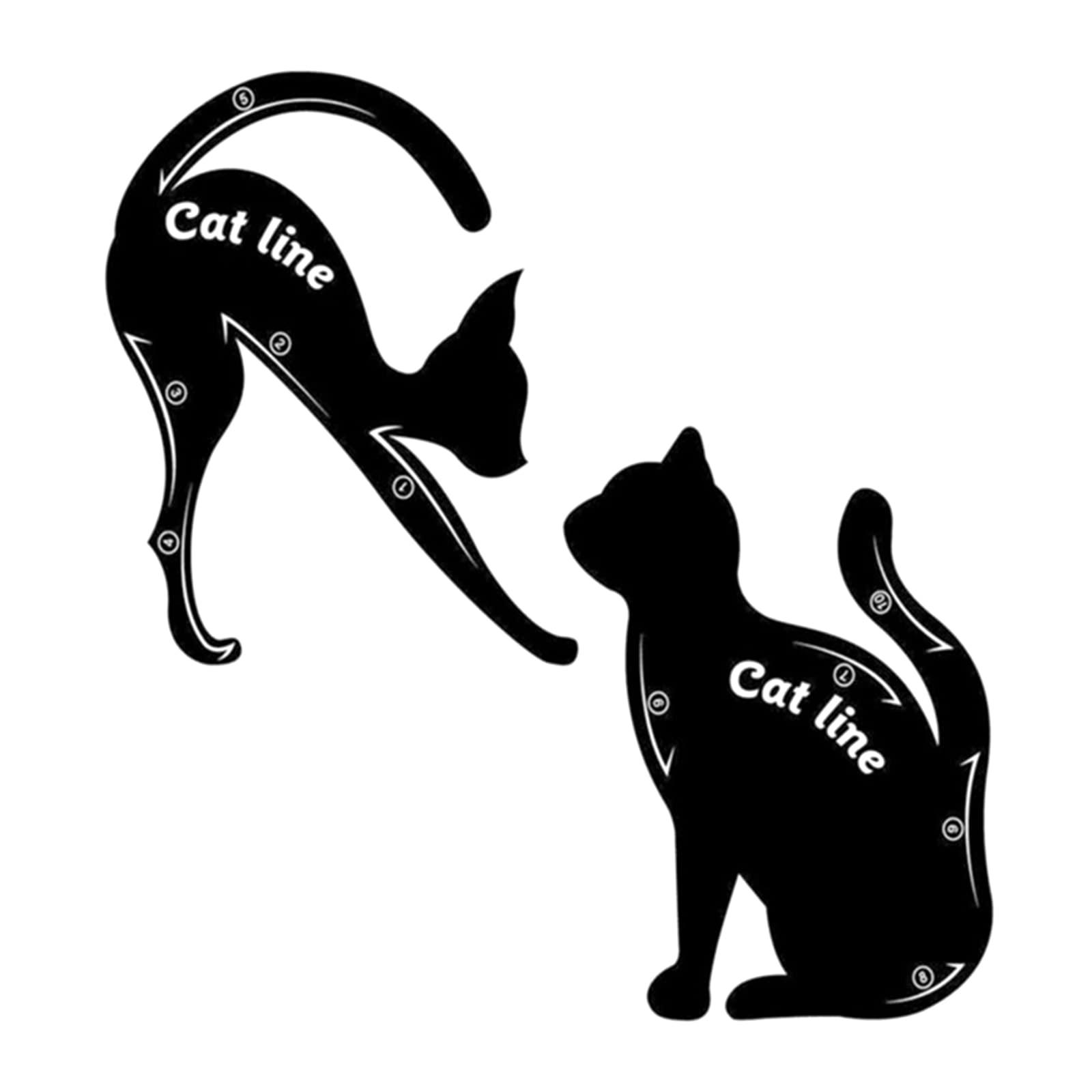 jklymm jklymm Cats Eyeliner Stencils Smoky Eyeshadow Applicators Template Plate Cats Eye Liner & Eye Guide Template Tools Eye Makeup Tools To Create Cat Eyes Liner Eye Makeup Tools And Accessory