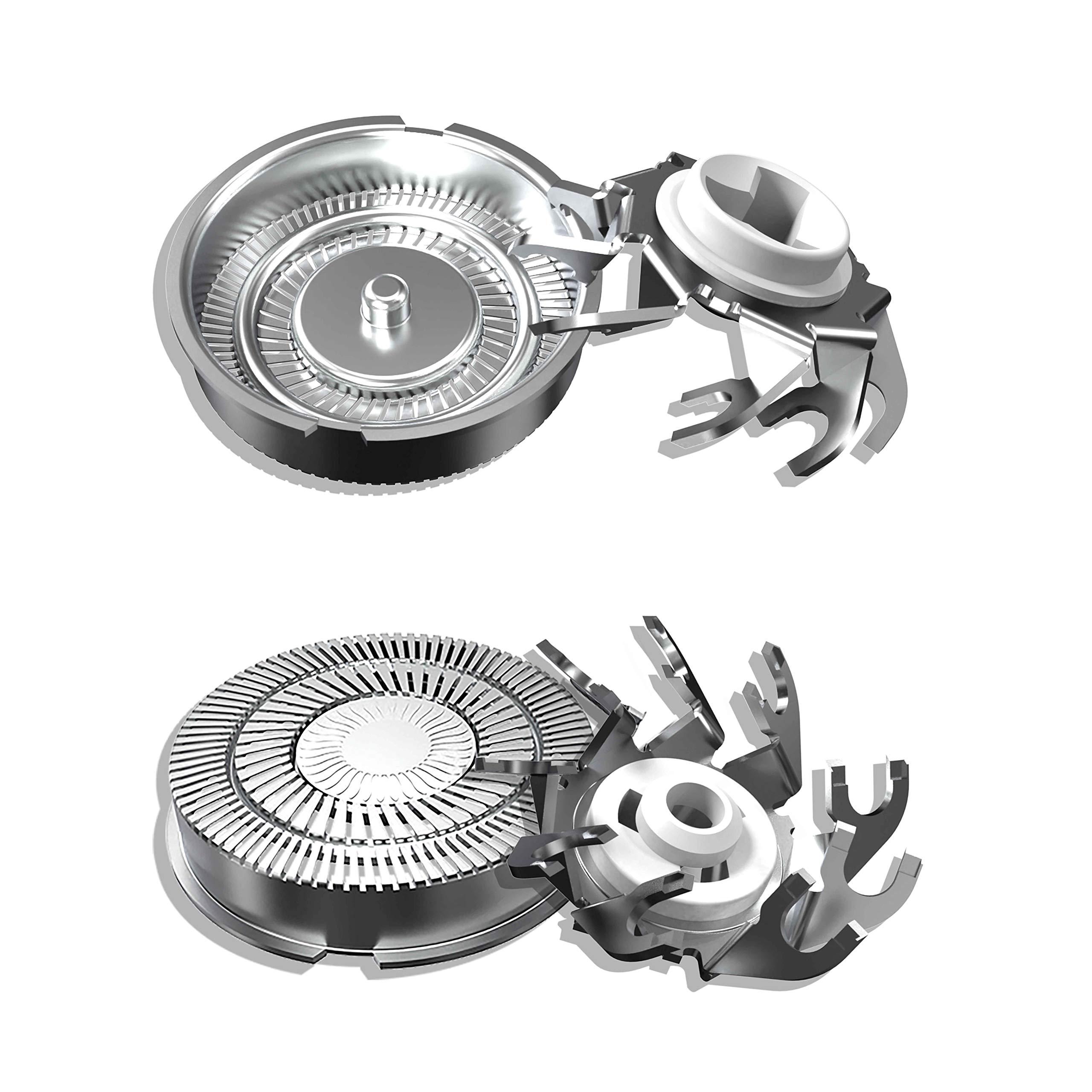 ATIODYUUK ATIODYUUK 3Pcs RQ12 Replacement Shaver Head Compatible with Philips Norelco RQ11 RQ10 Sensotouch 3D 1260X 1280X 1290X RQ1180 Arcitec Razor Shaving Unit Triple 3D