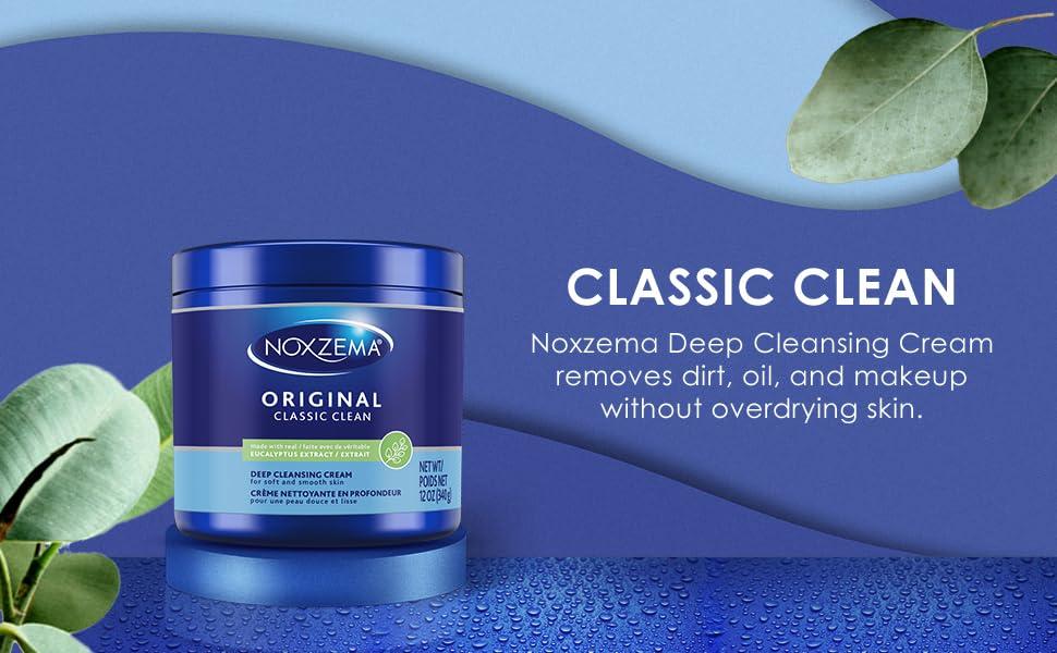 Noxzema Noxzema Classic Clean Cleanser, Original Deep Cleansing, 12 oz