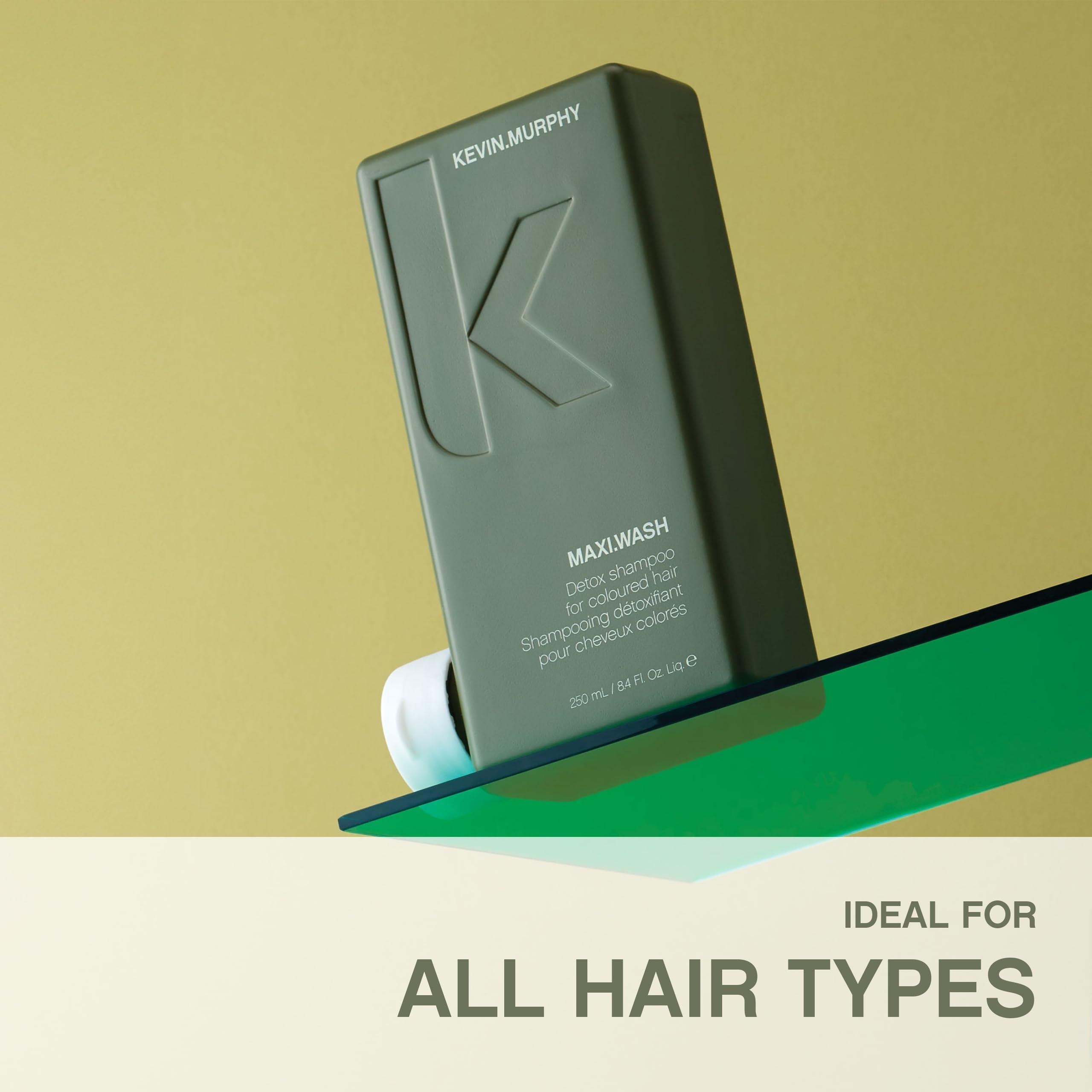 KEVIN MURPHY KEVIN.MURPHY MAXI.WASH - Detox Shampoo - Removes Build-Up & Minerals - Colour Safe - Also a Scalp Shampoo - Sulphate Free & Paraben Free - 250 mL / 8.4 fl oz