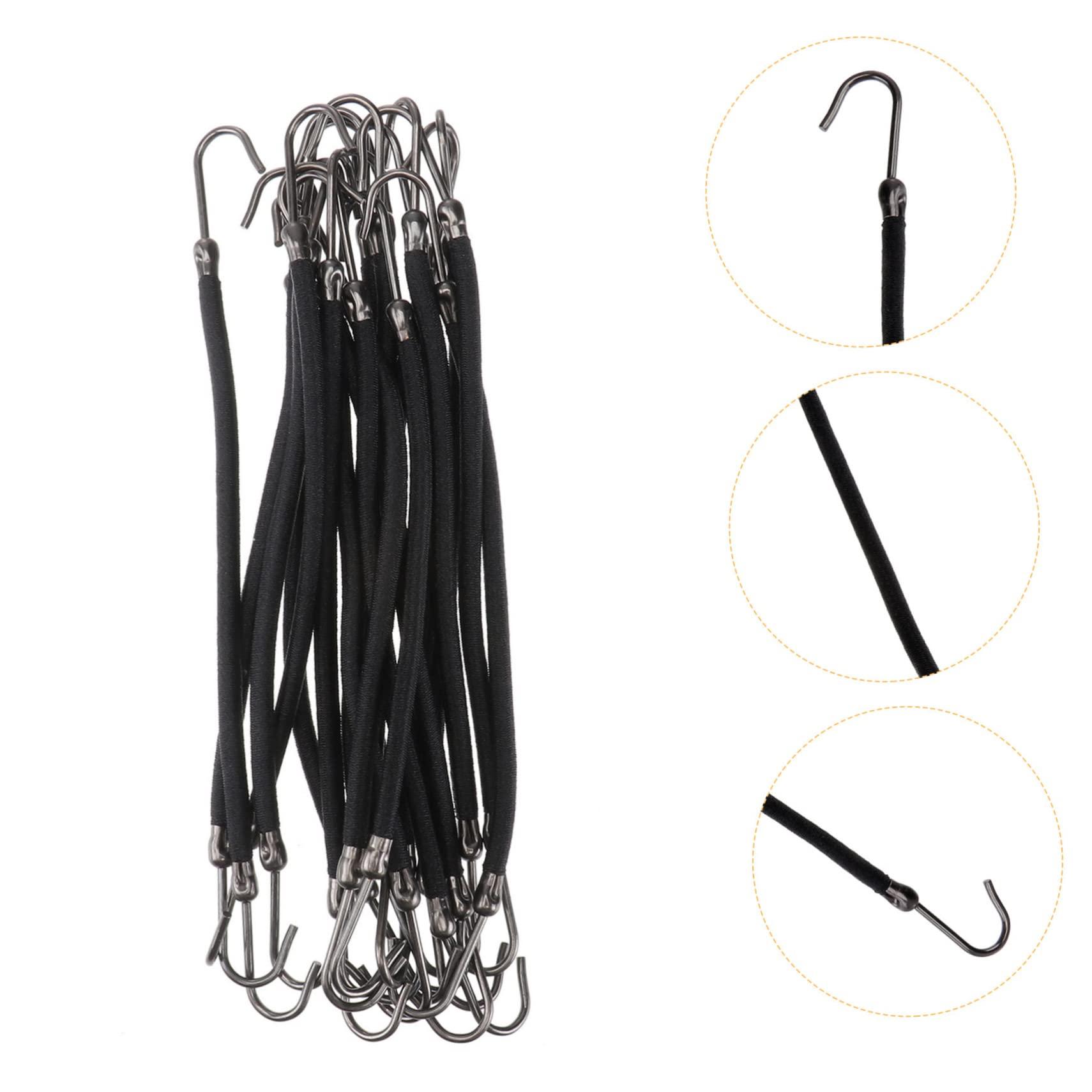 FRCOLOR FRCOLOR 120 Pcs Ponytail Elastic Bands Hook Bungee Hair Tie Hook Elastic Hair Bands Hooks Hair Cord Hair Ties with Hooks Bungee Bands Hair Hooks Rubber Bands Bulk Bride The Bubble Headgear