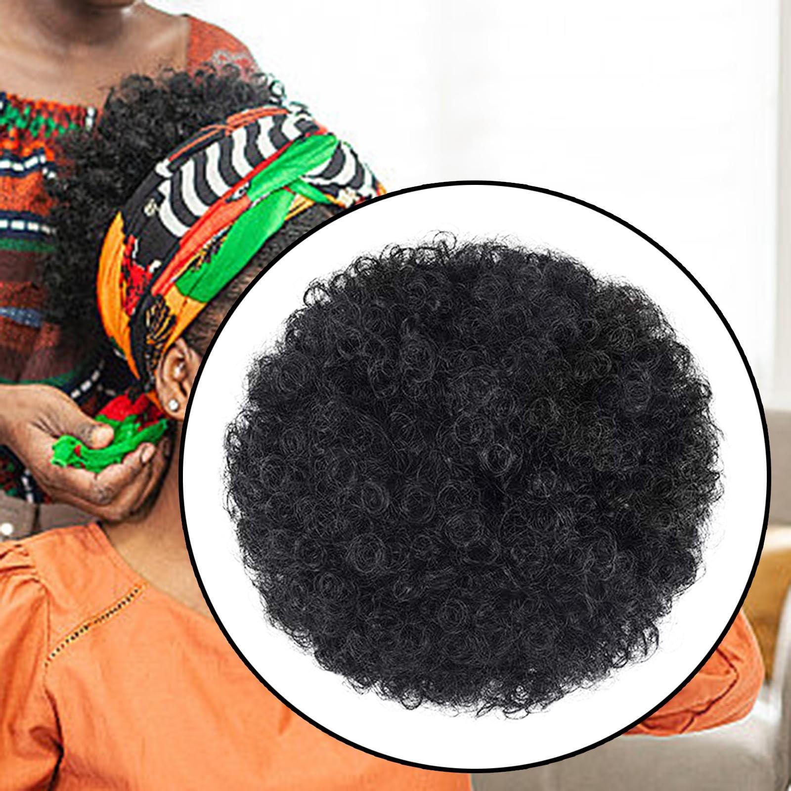 Almencla Almencla Elegant Afro Hair Updo for Special Occasions, 15cm, Black