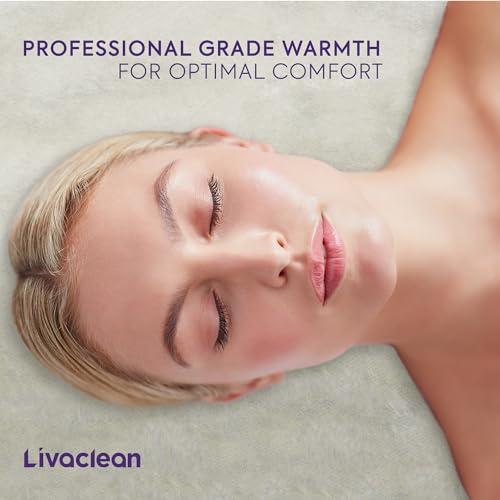 LivaClean Flannel Massage Table Warmer w/ 6 Temperature Settings (71" x 31.5) LivaClean Fleece Massage Table Warmer Heating Pad Blanket, Electric Heated Blanket, 2-Year Replacement Guarantee
