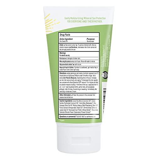 Earth Mama Earth Mama Baby Mineral Sunscreen Lotion SPF 40 | Reef Safe, Non-Nano Zinc, Natural Water Resistant Sun Cream for Babies, Kids & Adults, 3-Ounce (2-Pack)