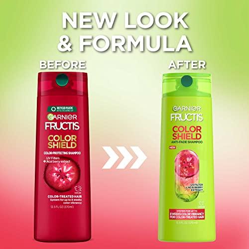 Garnier Garnier Fructis Color Shield Shampoo, Fortifying Shampoo for Color Treated Hair, Works on All Types of Hair and Color, Vegan and Paraben Free, 12.5 fl. oz. (Pack of 2)
