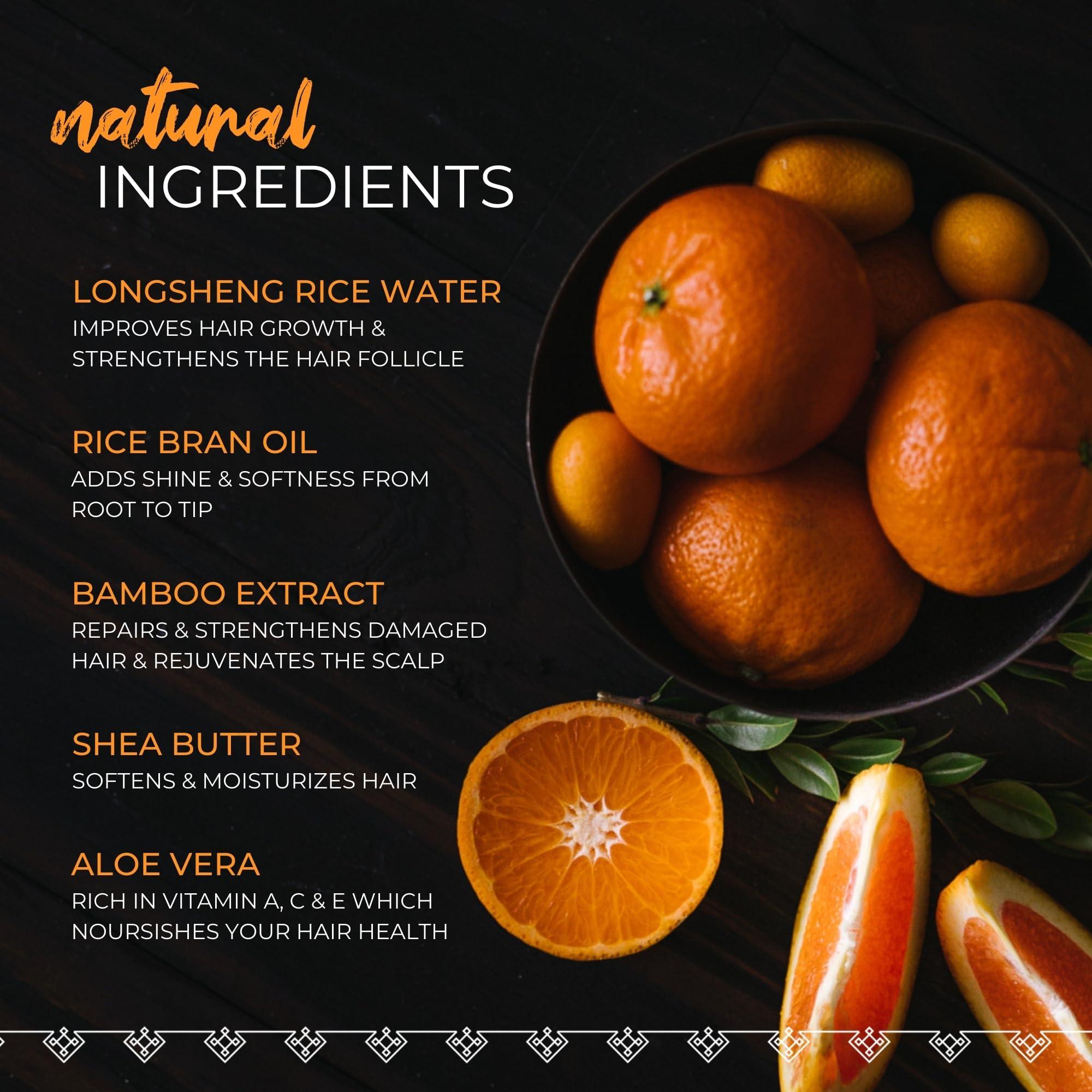 Viori Viori Citrus Yao Shampoo and Conditioner Bar Set Made with Rice Water - Handcrafted Sulfate Free Shampoo and Conditioner