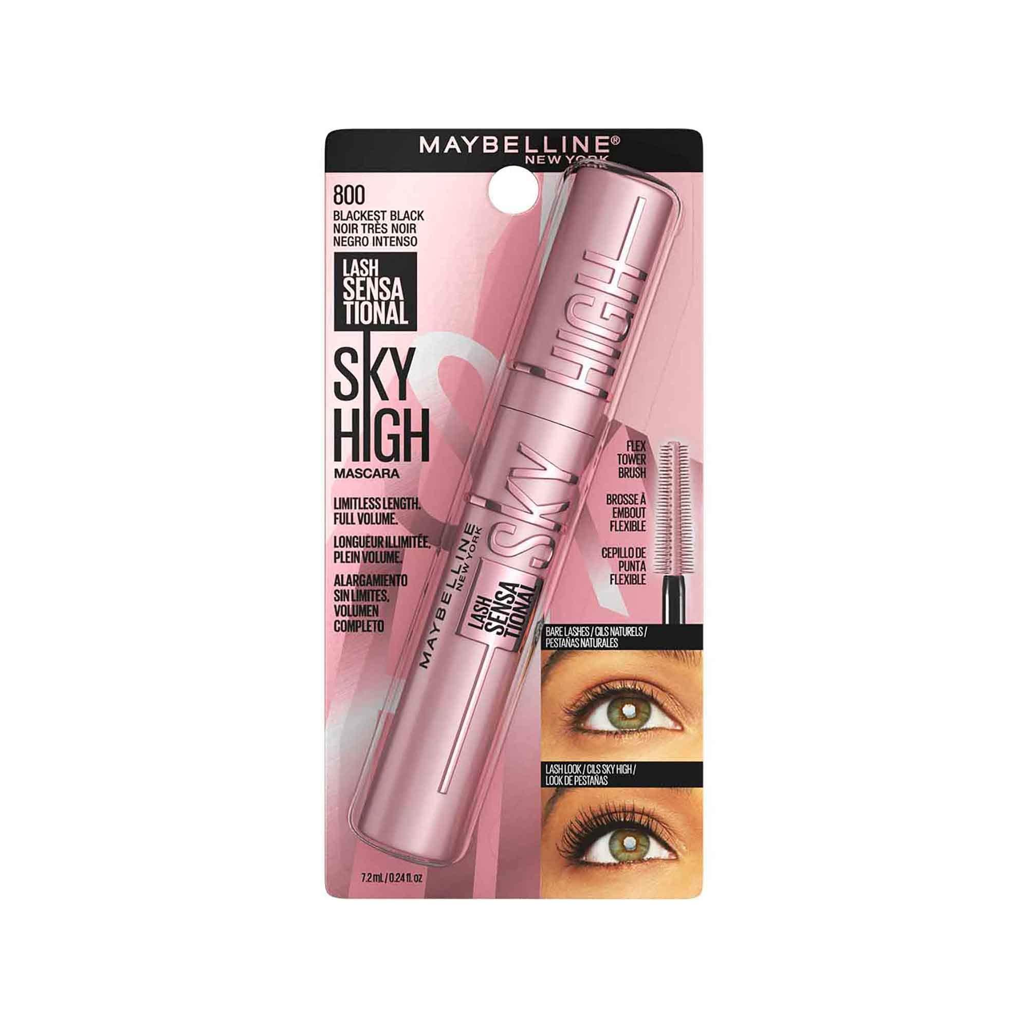 MAYBELLINE Maybelline Instant Age Rewind Eraser Dark Circles Treatment Multi-Use Concealer & Lash Sensational Sky High Washable Mascara Makeup, Volumizing, Lengthening, Defining, Curling
