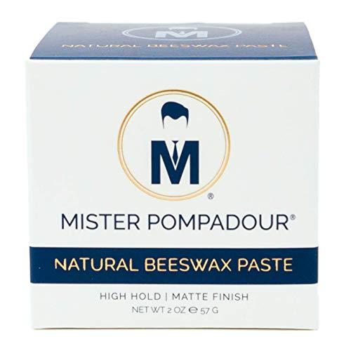 Mister Pompadour Mister Pompadour Natural Beeswax Paste | Matte Hair Product for Men & Women | HIgh Hold & No Shine | Water Based - Easy To Wash | 2oz