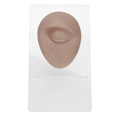 AMONIDA Piercing Body Model, 3D Vivid Silicone Piercing Practice Model, for Eyebrow Piercing, Nose Piercing, Lip Piercing, Tongue Piercing, Navel Piercing, Ear Piercing(Deep Skin Color)