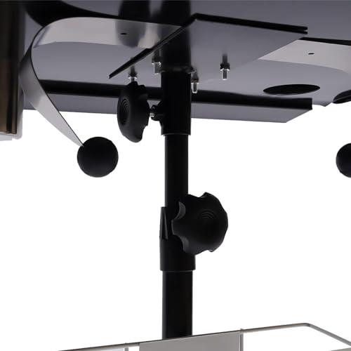 BounceyCart Mobile Portable Tattoo Workstation, Professional Work Station with Tripod Stand, 24-42 inch Height Adjustable Tattoo Studio Desk Tray Portable Table SPA Storage Tables