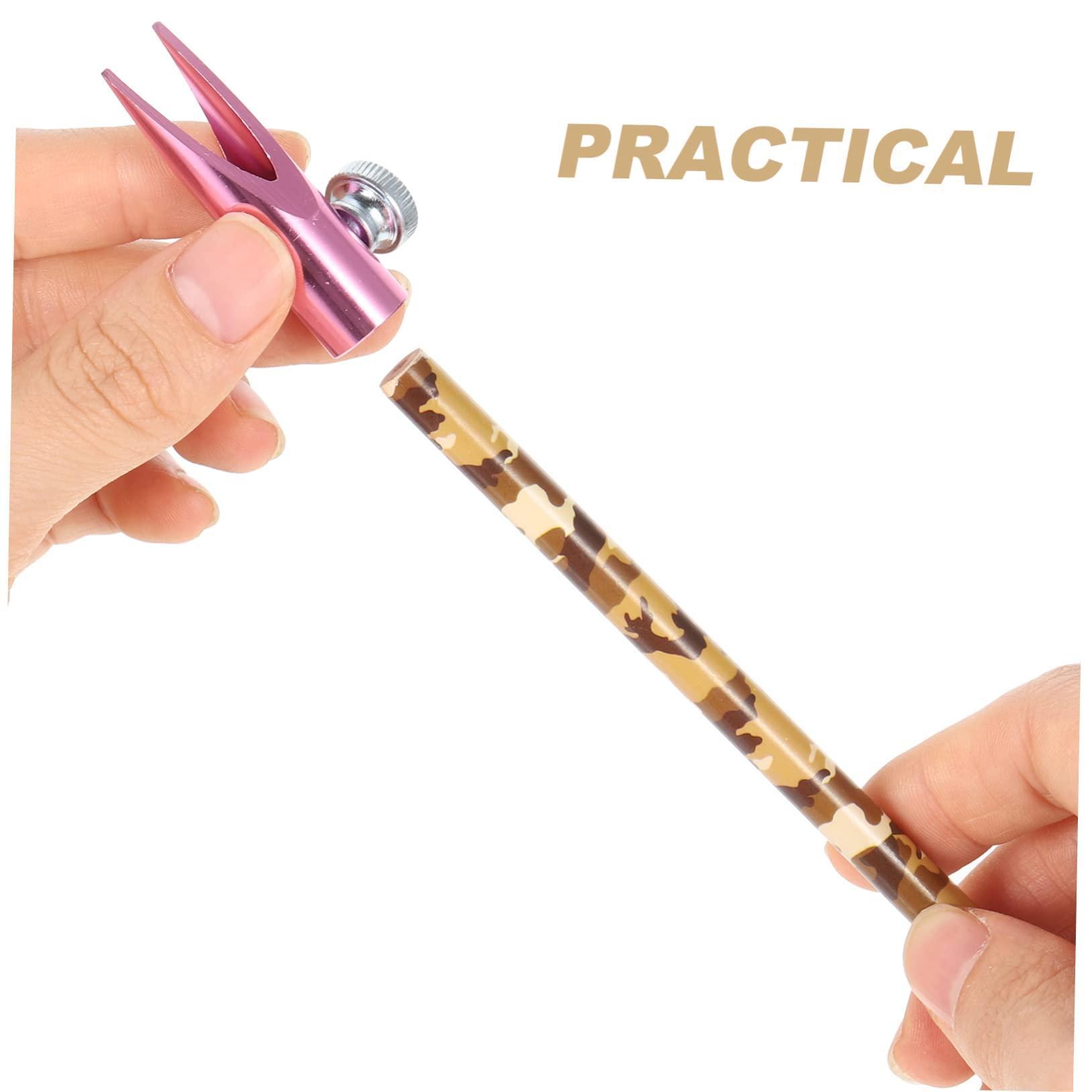 Ipetboom Ipetboom 2pcs Eyebrow Sharpening Tool Brow Pencil Mini Pencils Pencil Sharpener Make up Sharpeners Gel Lip Sharpener Jumbo Eye Pencil Magnesium Pencil Sharpener Hand Aluminum Alloy Pink