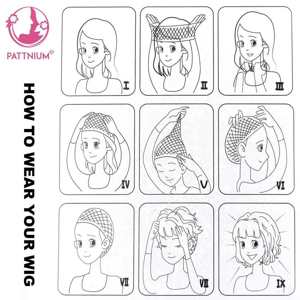 PATTNIUM PATTNIUM Kids Child Brown Wig Long Curly Wavy Ginger Wig for Girls Middle Part Shoulder Length Synthetic Wig with Wig Cap