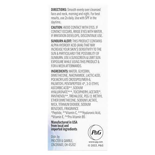 Olay Olay Super Serum - Vitamin C & E, Niacinamide, Collagen Peptide, AHA - Trial Size, Glass Skin Care for Face - Brightening, Hydrating, Firming, Evens Tone, Smooths Fine Lines, 0.4 Oz