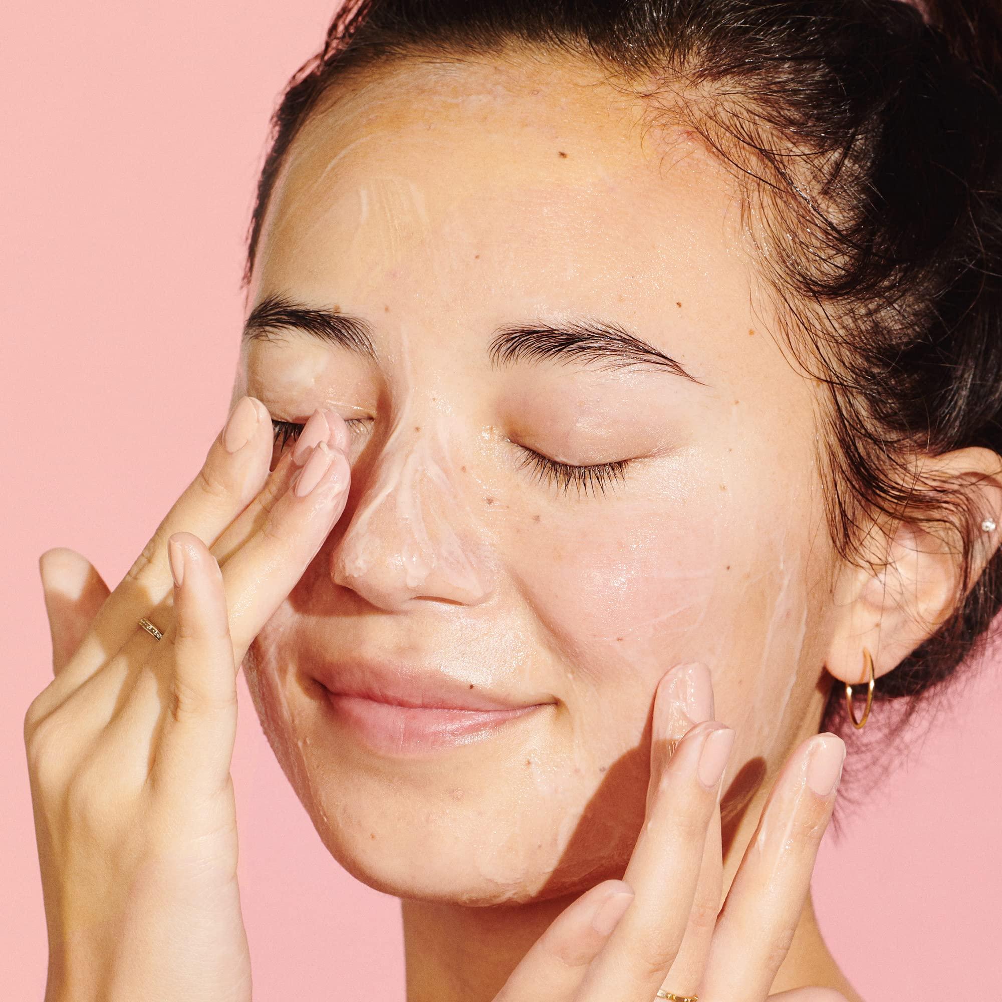 Kinship Kinship Naked Papaya Gentle Enzyme Milky Cleanser - Jojoba Oil Facial Cleanser - Non-Foaming Cream Face Wash + Vitamin E - Eye & Face Makeup Remover - Soothe & Hydrate - For All Skin Types (5.25 Oz)