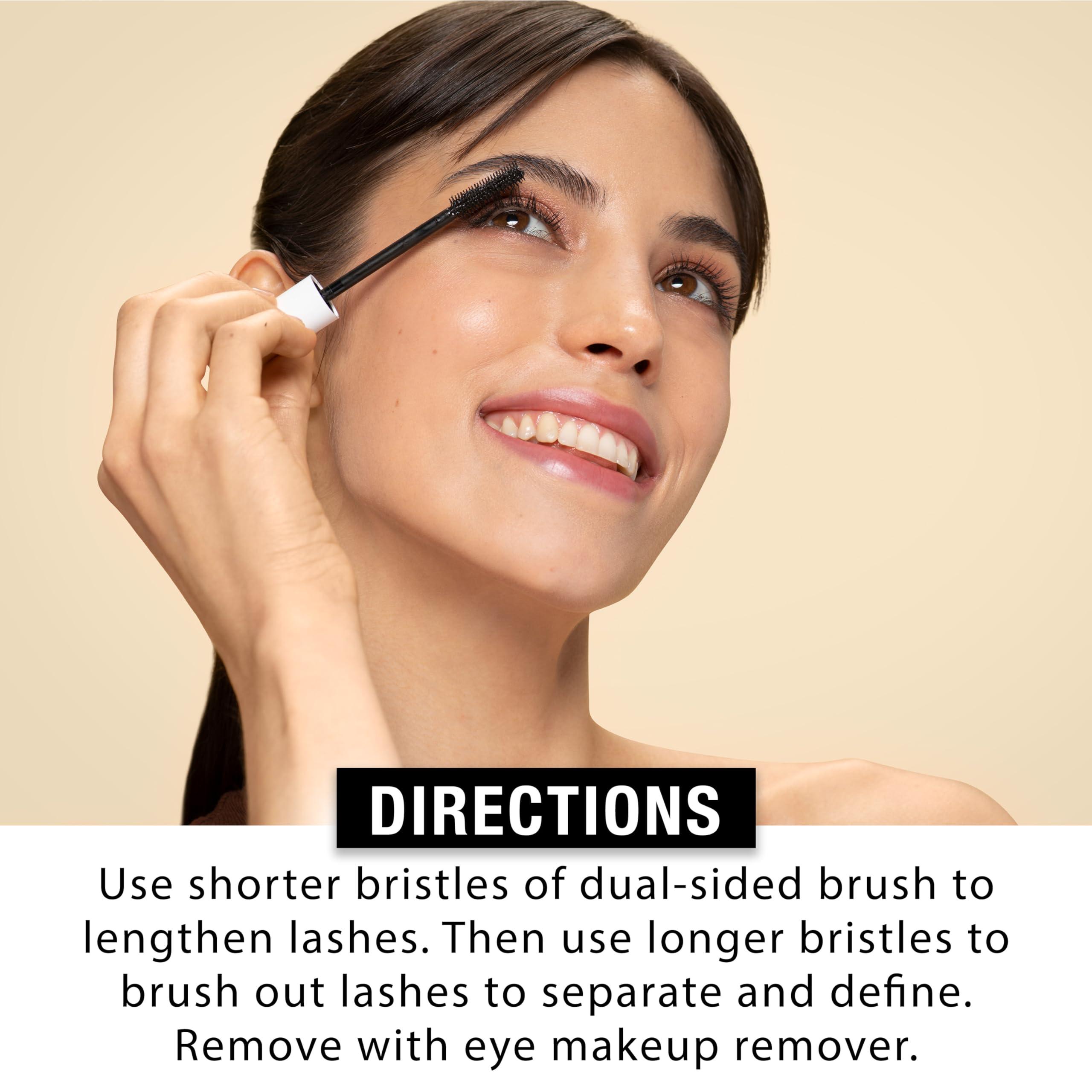 Neutrogena Neutrogena Healthy Definition Mascara, Eyelash Mascara Defines, Lifts, Curls, Lengthens & Volumizes Lashes, Dual-Sided Mascara Comb + Brush for Natural Application, Carbon Black, 0.27 oz