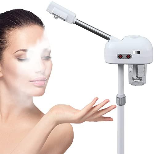 HIYTCU HIYTCU Ozone Facial Steamer with Hot Mist Function, Can Use at Home and Beauty Salon, Extract Blackheads, Rejuvenate and Humidifier Hydrate Your Face Skin for Youthful Complexion, Adjustable Height