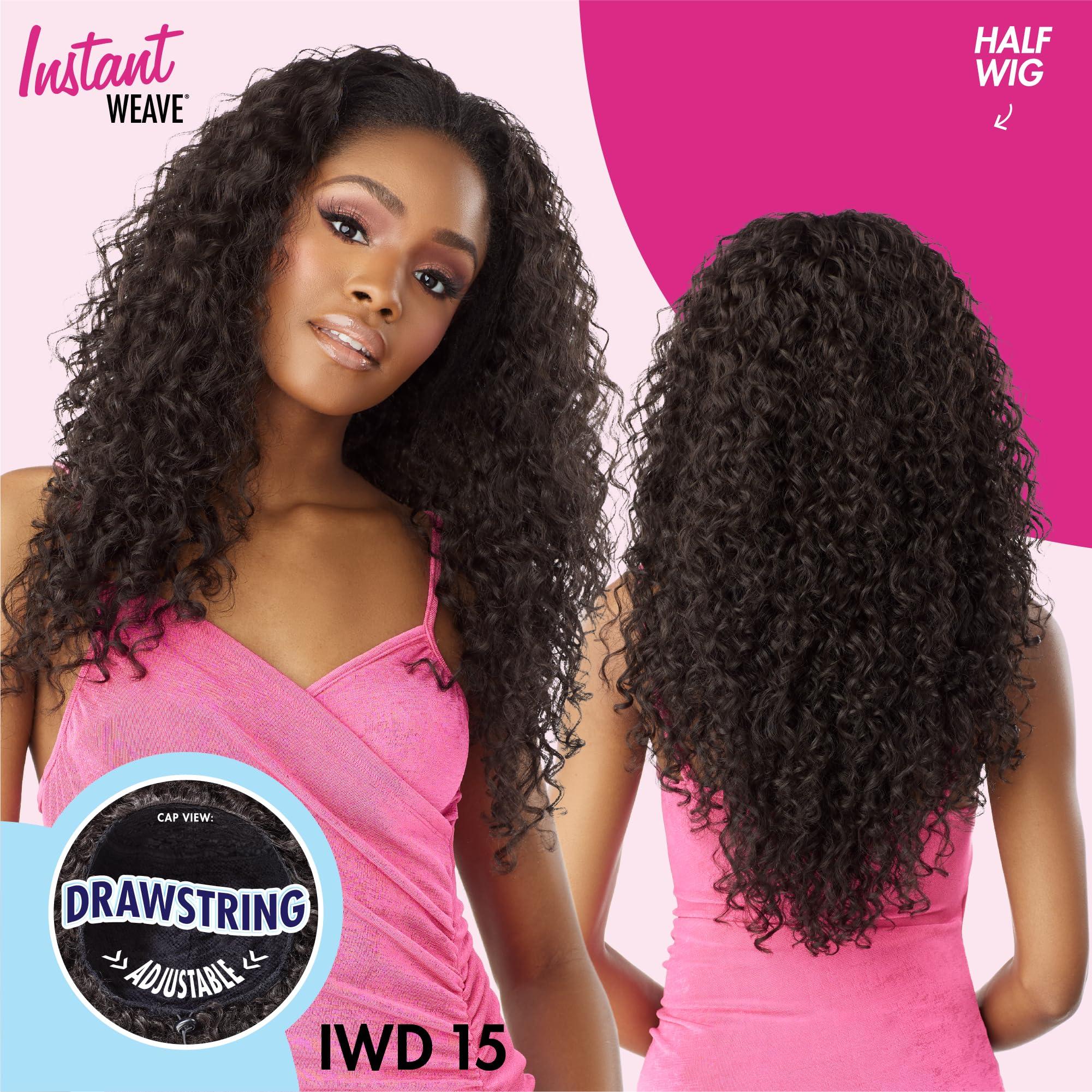 Sensationnel Sensationnel Instant weave half wig - 15 synthetic blendwig adjustable drawstring for seamless hair blending (1 JETBLACK)