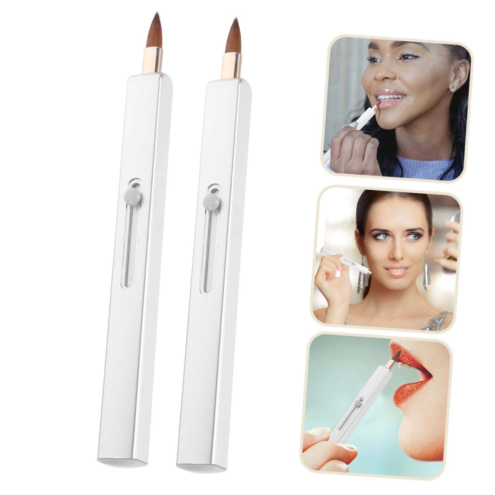 Baluue Baluue Lipstick Makeup Brush Set Retractable Lip Brush Single Head Lip Applicator Portable Lip Liner Brush Women's Makeup Tool