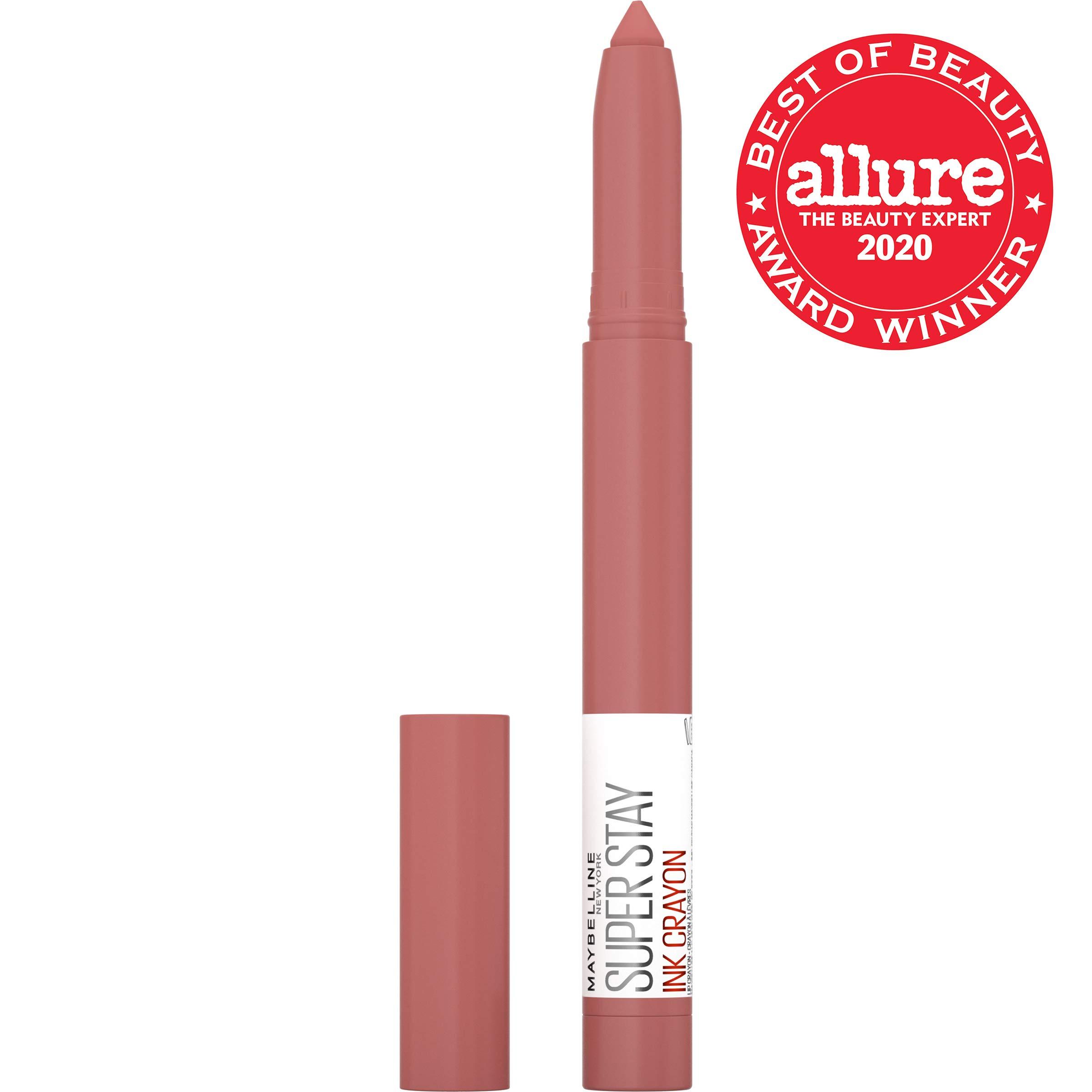 MAYBELLINE Maybelline New York Maybelline Super Stay Ink Crayon Matte Longwear Lipstick Makeup, Achieve It All, 0.04 Ounce ., 155 Achieve It All, 0.04 ounces (Pack of 2)