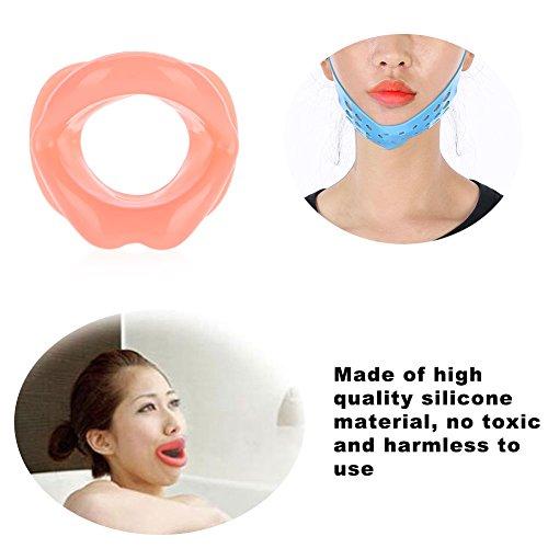 Sonew Face Sleeping Lifting Hammock Lips Trainer Smile Corrector Silicone Face Lifting Chin Belt Exercise Mouth Muscle Tightener Tightening Anti Wrinkle Tool