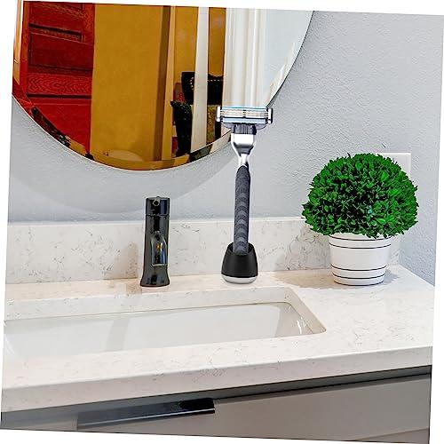 Cabilock Cabilock Shaving Razor Stand Safety Razor Stand Head Shavers for Men Razor Base Face Shaver for Men Body Shavers for Men Shaving Brush Stand Mens Shaver Man Block Desktop