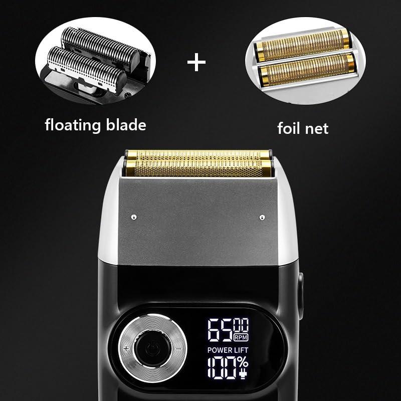 WTCBQC Electric Razors for Men, Professional Shaver Hair Cleaning Shave Shaper Foil Electric Shaver Head Shaving Machine Rotary Motor Electric Razor for Men (Color : OneColor)
