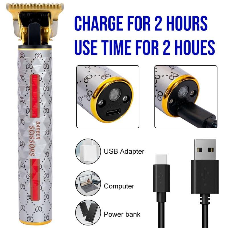 toothgeneric toothgeneric Hair Cutting Tool, Professional Cordless Hair Clipper for Men Trimmer Facial Beard Electric Edge trimer Head Cutter Hair Cutting Machine Hair Cut, With Box