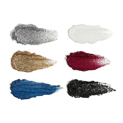 wet n wild wet n wild Fantasy Makers Glitter Palette, Long Wearing Shimmering Brilliance, Creamy Texture, 6 Complementary Shades, Cruelty-Free - This Bites