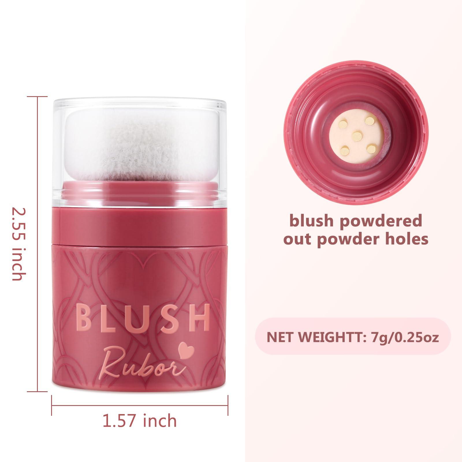 Boobeen Boobeen Loose Blush Powder Air Cushion Blush, Face Blusher Cheeks Powder, Natural Highly Pigmented Soft Blush Makeup Long Lasting, Matte Finish