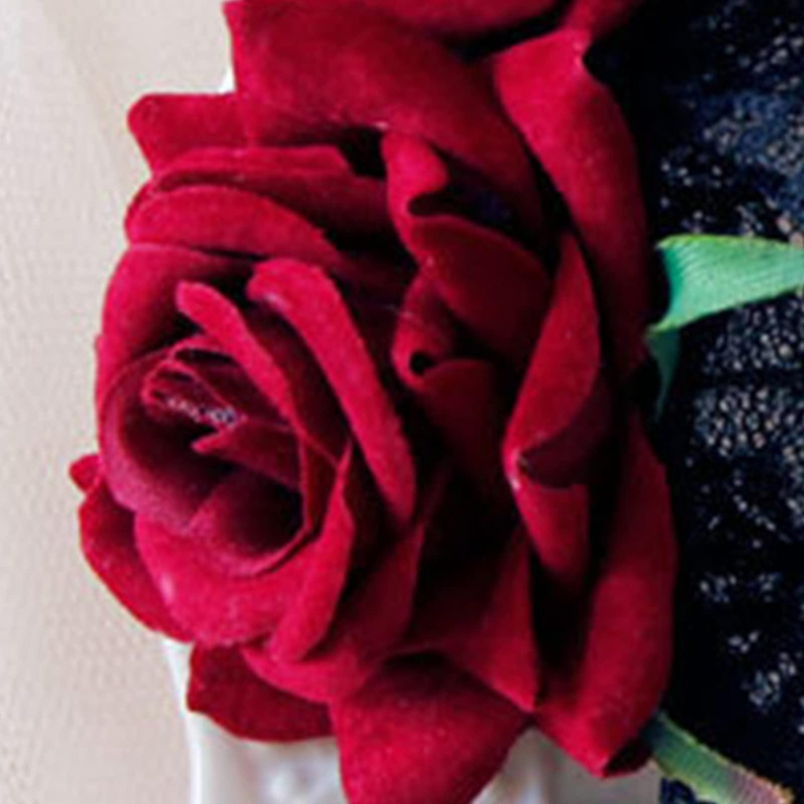 MEELYHOME MEELYHOME Rose Headband Rose Flower Crowns For Women Goth Headband Goth Crowns Lace Headband Gothics Tiaras Headpiece Rose Headband