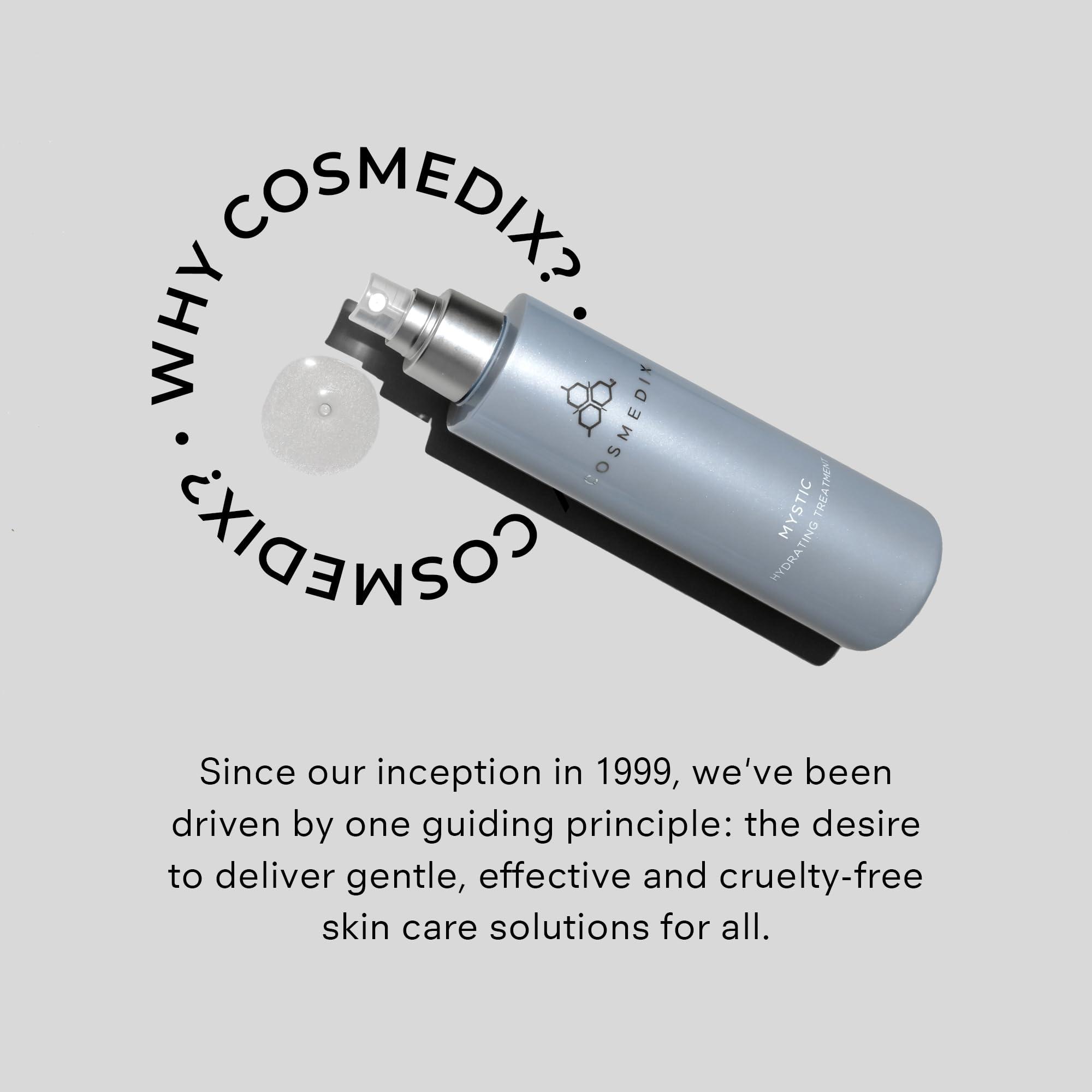 COSMEDIX COSMEDIX Mystic Face Moisturizer for Women & Men - Plant-Based Hydrating Face Mist for Oily, Sensitive & Blemish-Prone Skin - Oil-Free Facial Skin Care for Moisturized, Radiant-Looking Skin