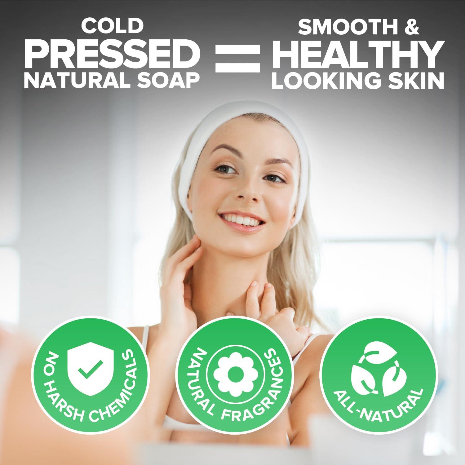 iHeart Nature iHeart All Natural Charcoal Soap (2 Packs) Infused with Refreshing Peppermint Essential Oil Scent - Deep Cleanses, and Hydrates - Perfect for Achieving a Radiant Skin