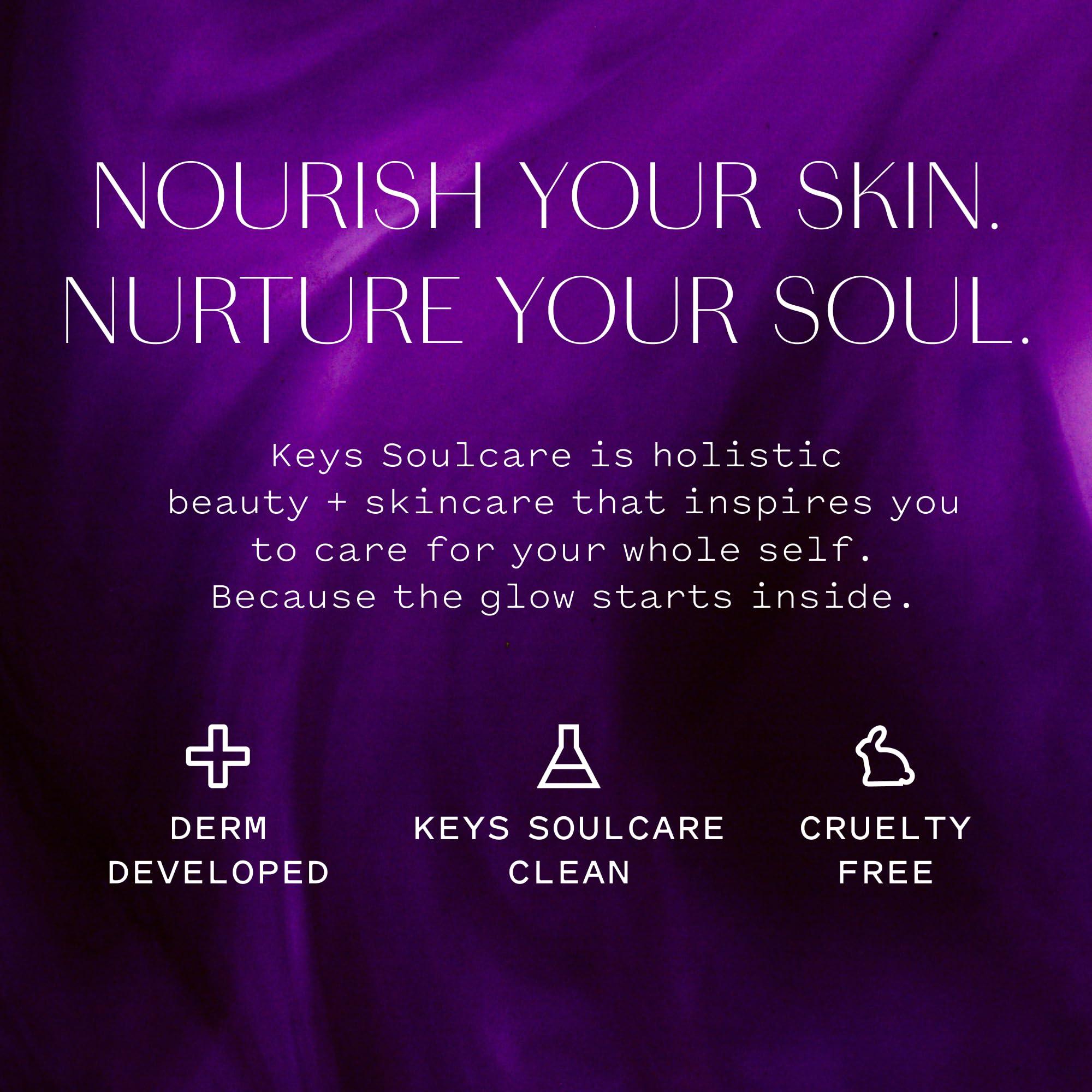 Keys Soulcare Keys Soulcare Facial Massage Bundle, Includes Deeply Replenishing Squalane Oil & Obsidian Roller, Hydrates for Glowing, Energized & Revitalized Skin