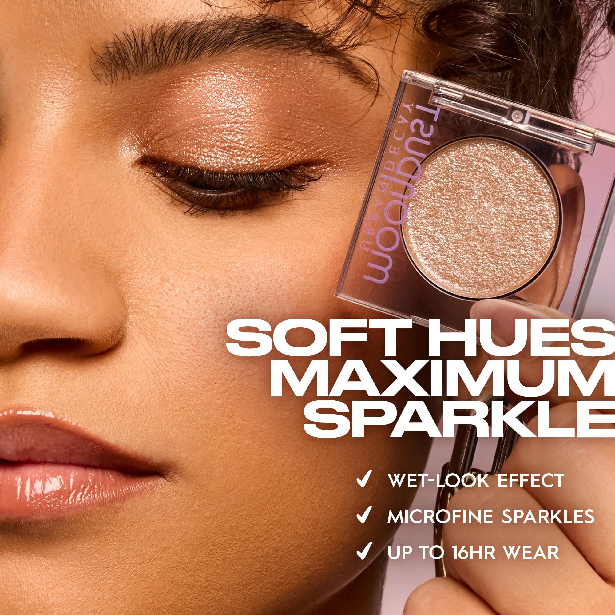 URBAN DECAY URBAN DECAY Space Cowboy Eyeshadow + Eyeliner Duo Set - Moondust Glittery Eye Shadow (Champagne Gold Silver Sparkle) - 24/7 Waterproof Eyeliner Pencil (Light Peach Shimmer + Silver Glitter)