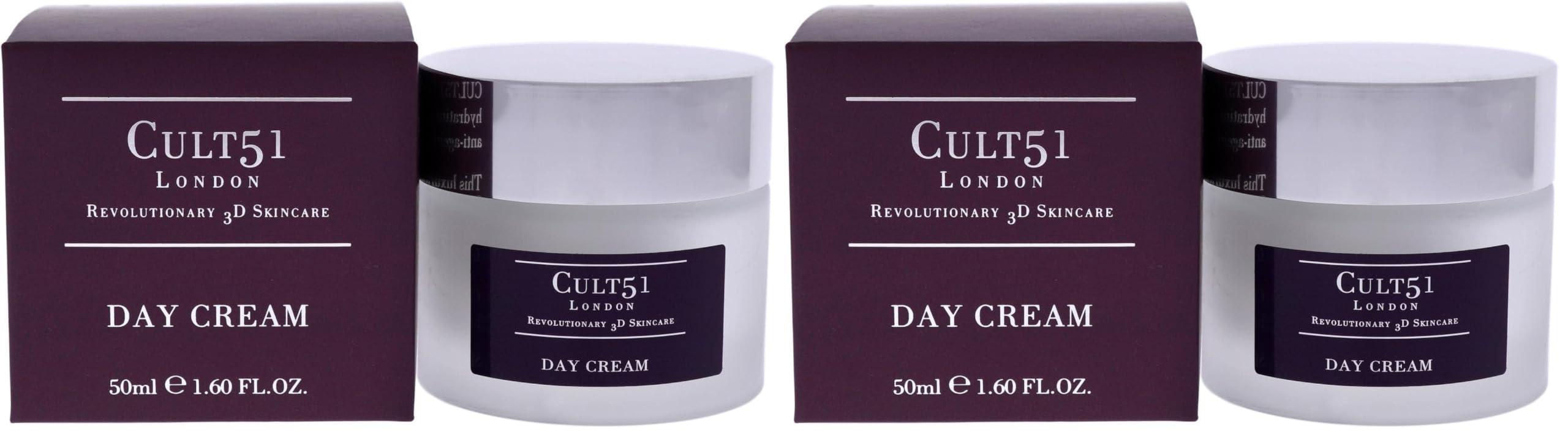 CULT 51 Cult51 Day Cream - Intensely Hydrating Moisturizer - Reduces Signs Of Aging And Prevents Visible Wrinkles - Experience Glowing Skin And Deep Hydration - Renewing Treatment Restores Your Face - 1.6 Oz