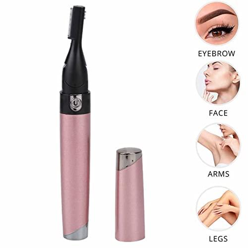 Dioche Electric Eyebrow Trimmer Pen Shape Eyebrow Shaver Flexible Shaving Facial Hair Remover Women Face Shaver for Home Travel Use(02)