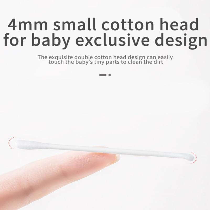 Toddmomy 800 Pcs Cotton Swab Ear Cleaning Swab Cotton Stick Swab Baby Ear Wax Cleaner Baby Ear Cotton Stick Cosmetic Swabs