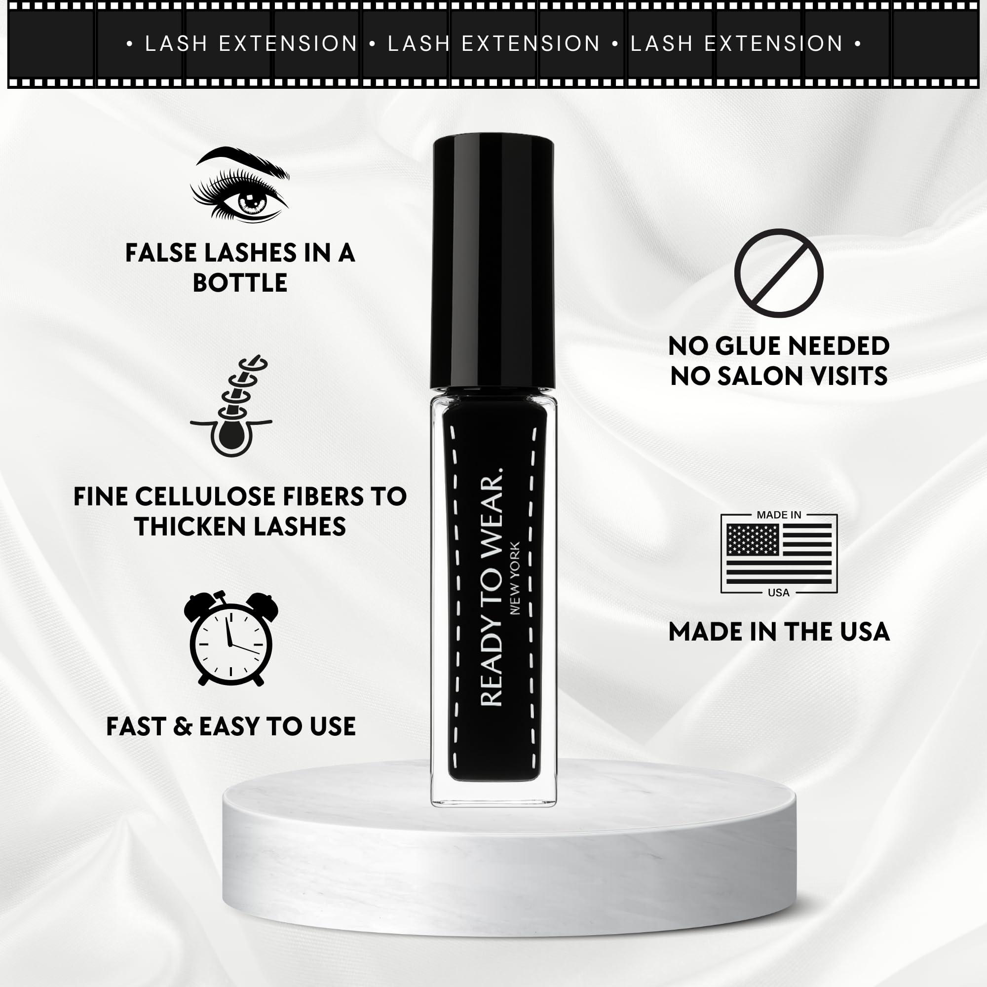 Ready To Wear Ready To Wear Lash Extension - Fine DRY Fibers to Extend Lashes, Instantly Volumize & Elongate - No Glue Needed (Must use with Mascara)