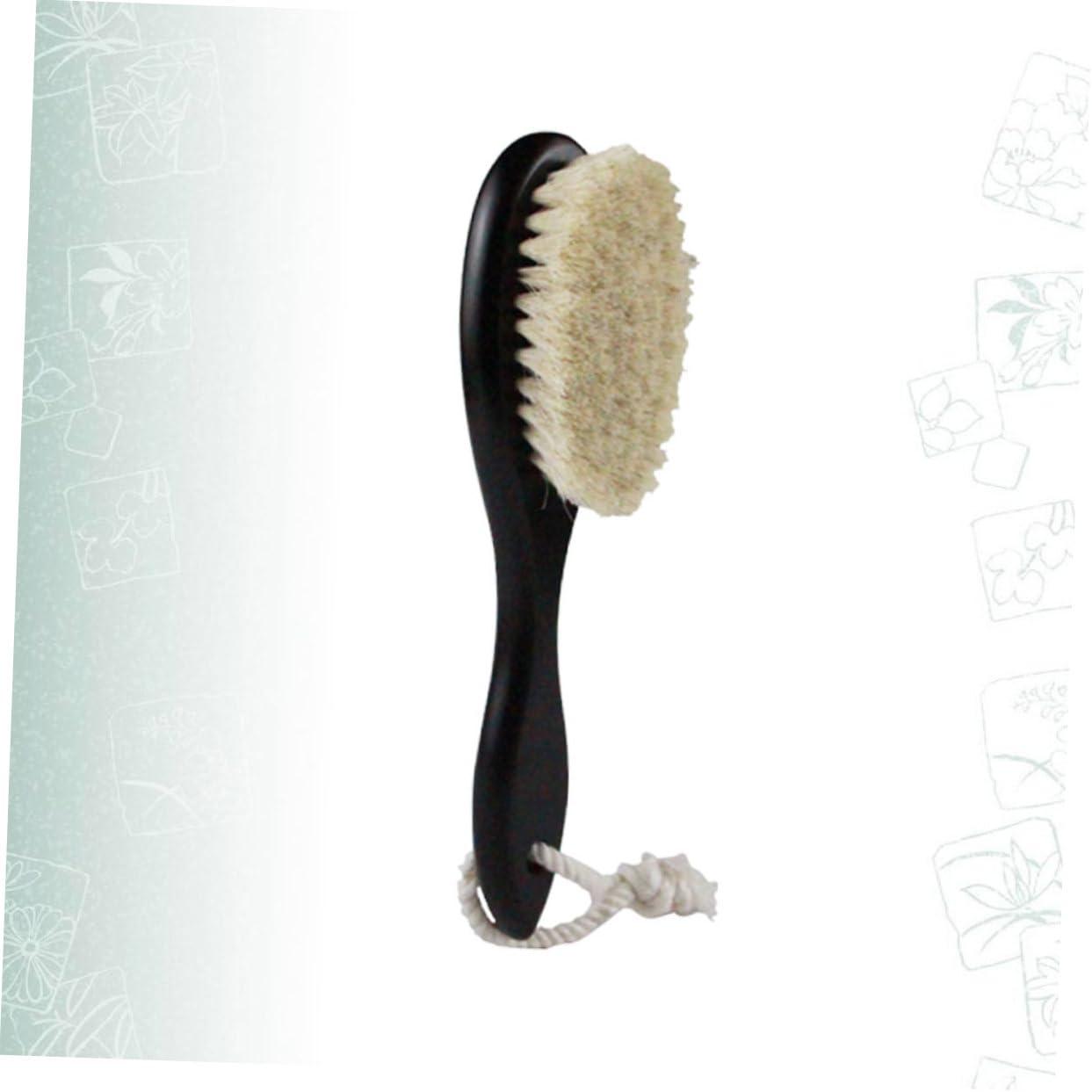 FOMIYES 2pcs Mustache Bush Men Beard Brush Men Face Clean Brush Wool Brush Shaving Brush