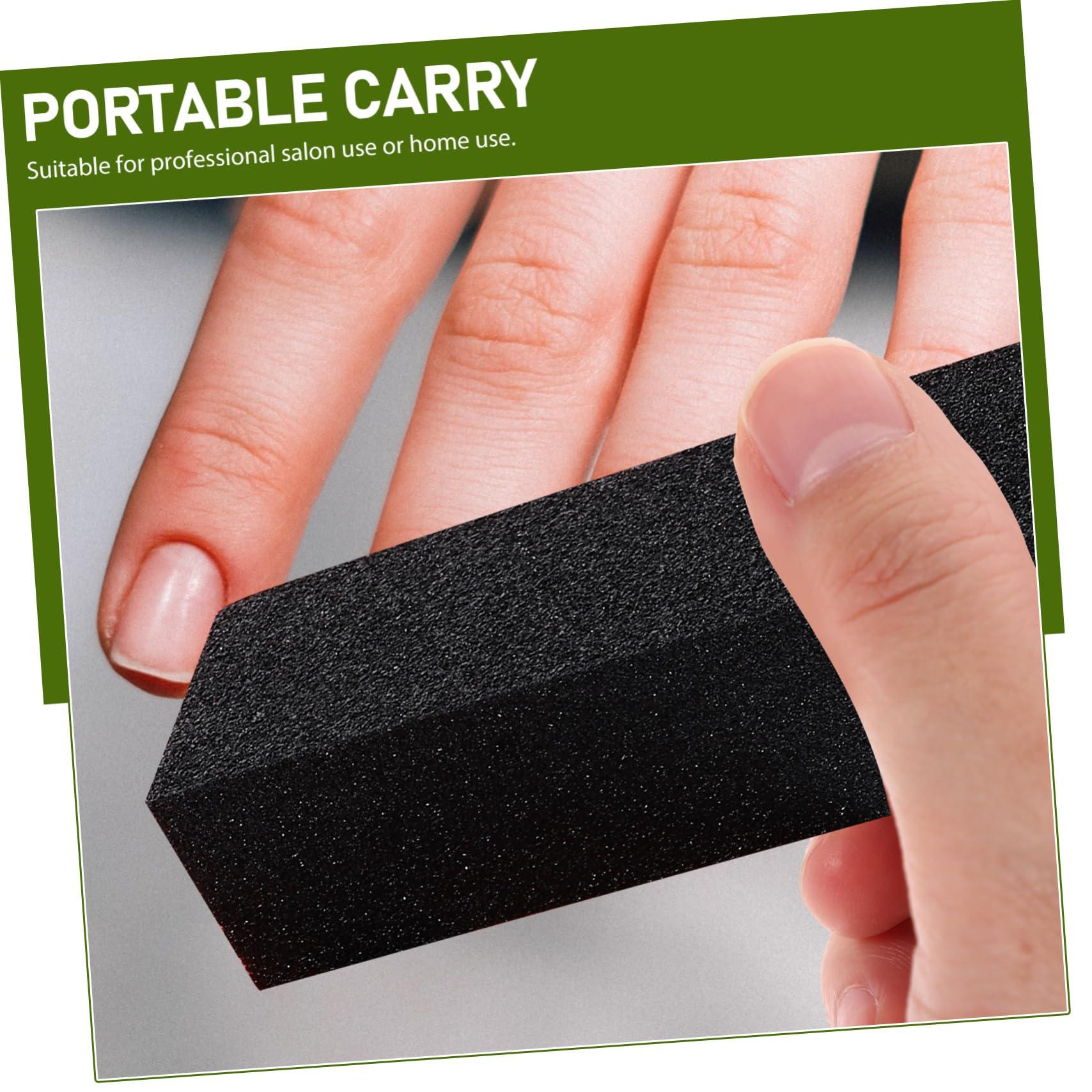 LALAFINA LALAFINA Nail Finishing Polisher Buffer Block Manicure Sanding Sponge Nail Polish File Board Portable for Home Salon