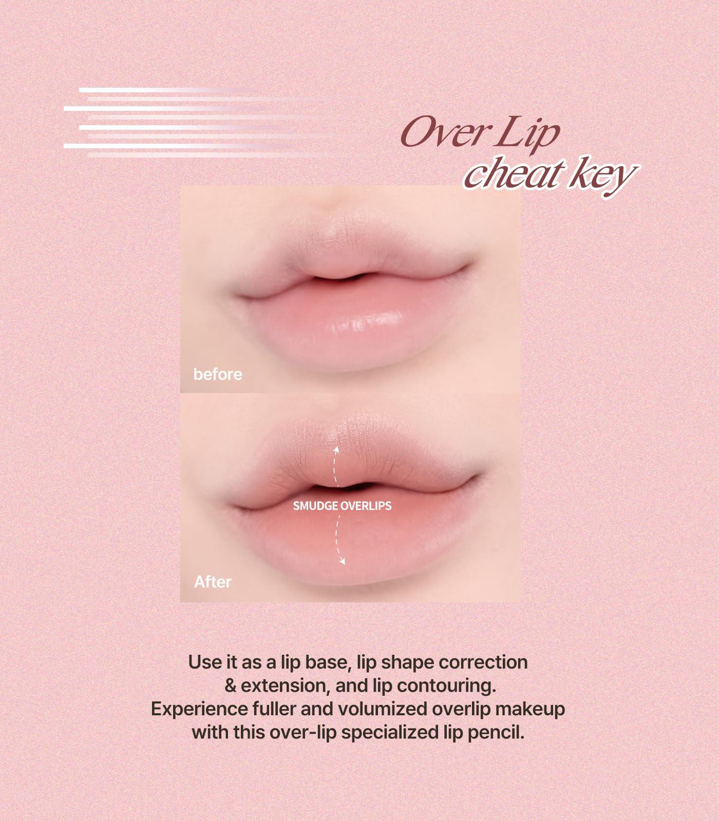 Heart Percent Heart Percent Dote On Mood Lip Pencil, Long-Lasting Creamy Lip Crayon Smooth Color Liner Retractable Lipstick Pencil 0.8g, 03. Oat Beige