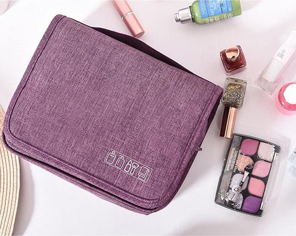 Qinntono Premium Hanging Travel Toiletry Bag for Women and Men, Hygiene Bag, Travel Toiletry Bag Dopp Kit , Men Shaving Bag, Water-resistant Cosmetic Makeup Travel Organizer for Men & Women with Sturdy Hook