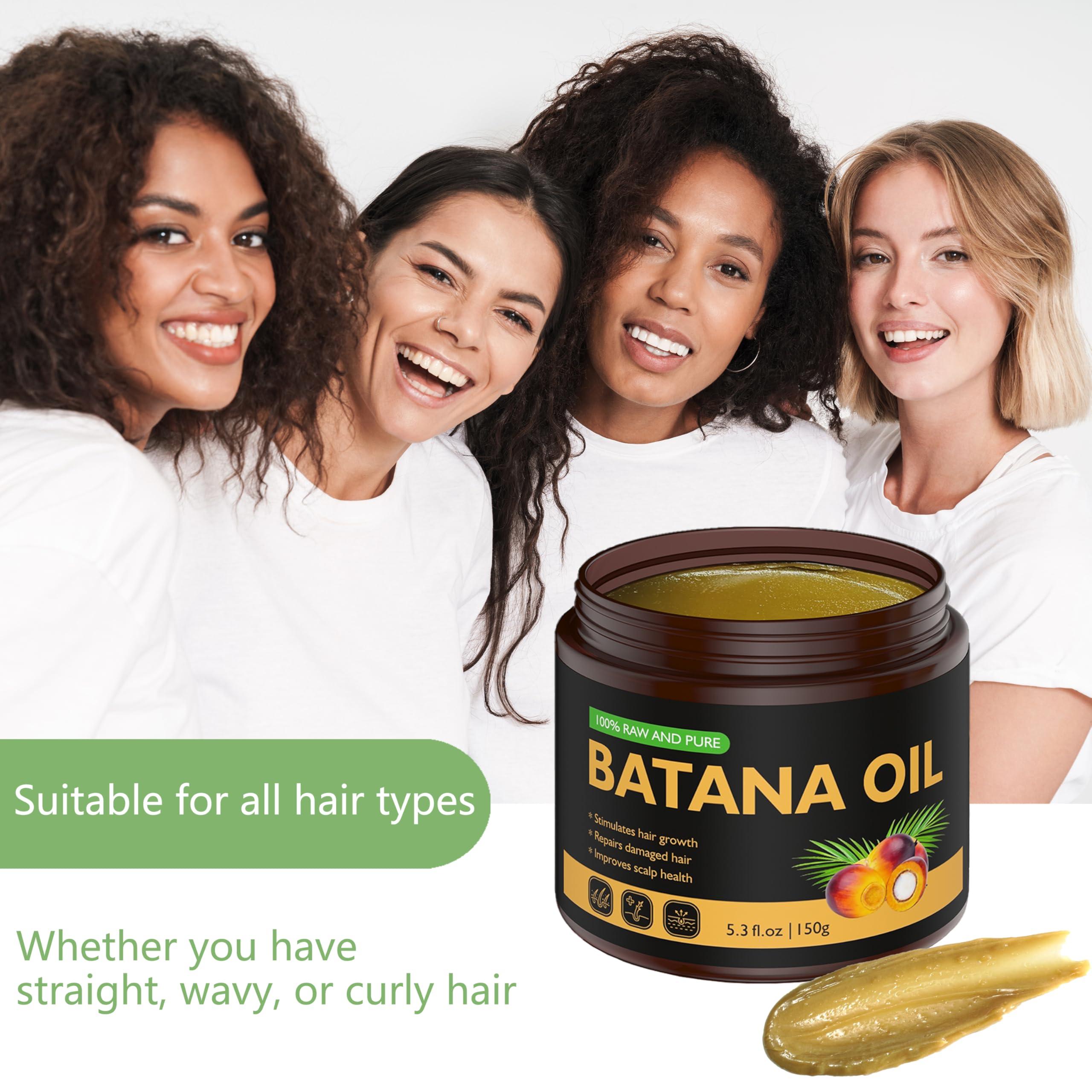 Veakoo Raw Batana Oil for Hair Growth, 100% Natural Pure, Dr. Sebi Organic Batana Oil from Honduras, Unrefined Hair Growth Oil for Women Men, Prevent Hair Loss, Repair Damaged Hair, Nourish Scalp 5.3 oz