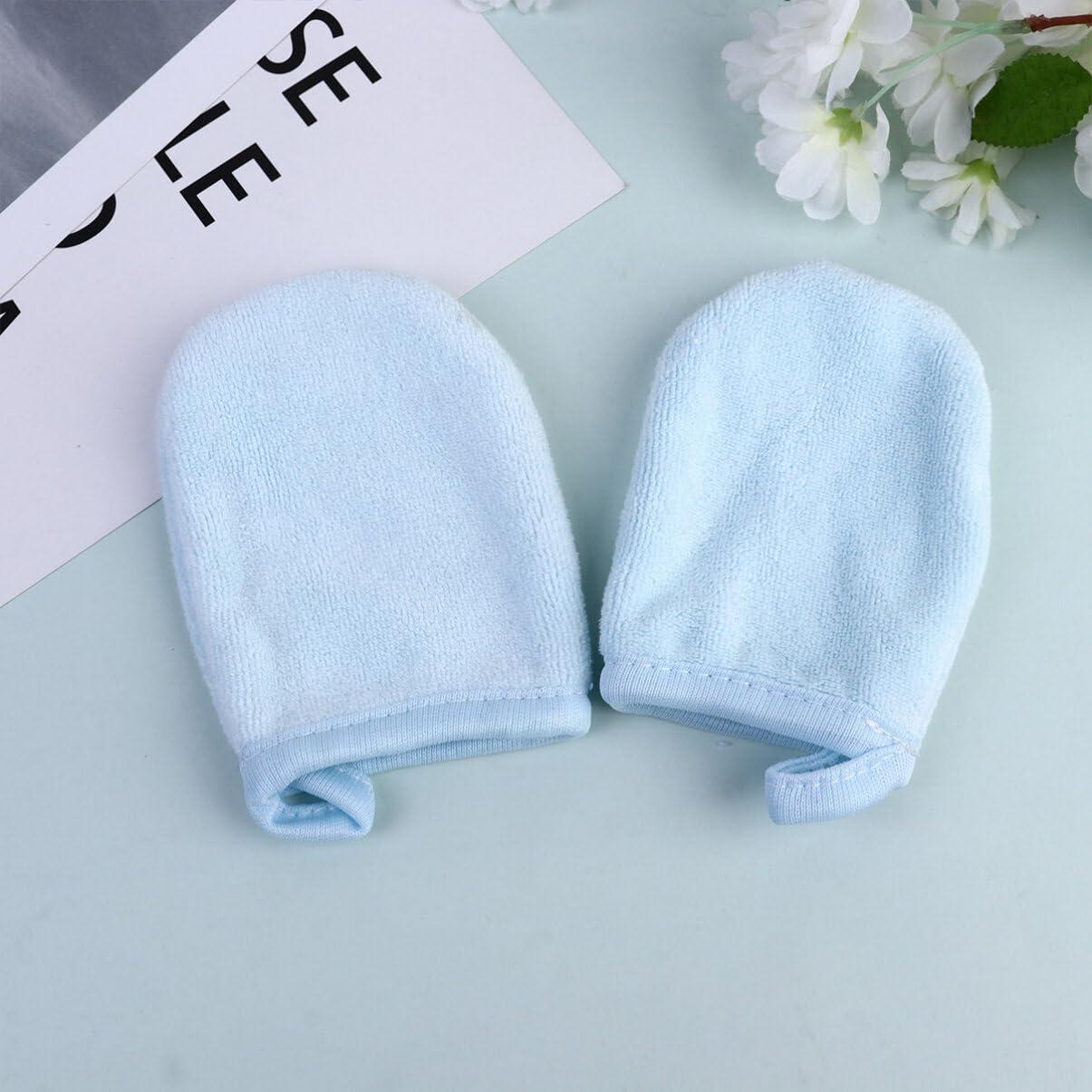 FOMIYES 3Pcs face mitt Reusable Facial Gloves exfoliator face Makeup Remover Gloves Face Cleansing Gloves face wash Cloth Microfiber mitt spa Gloves Makeup Powder Puff Make up face Brush