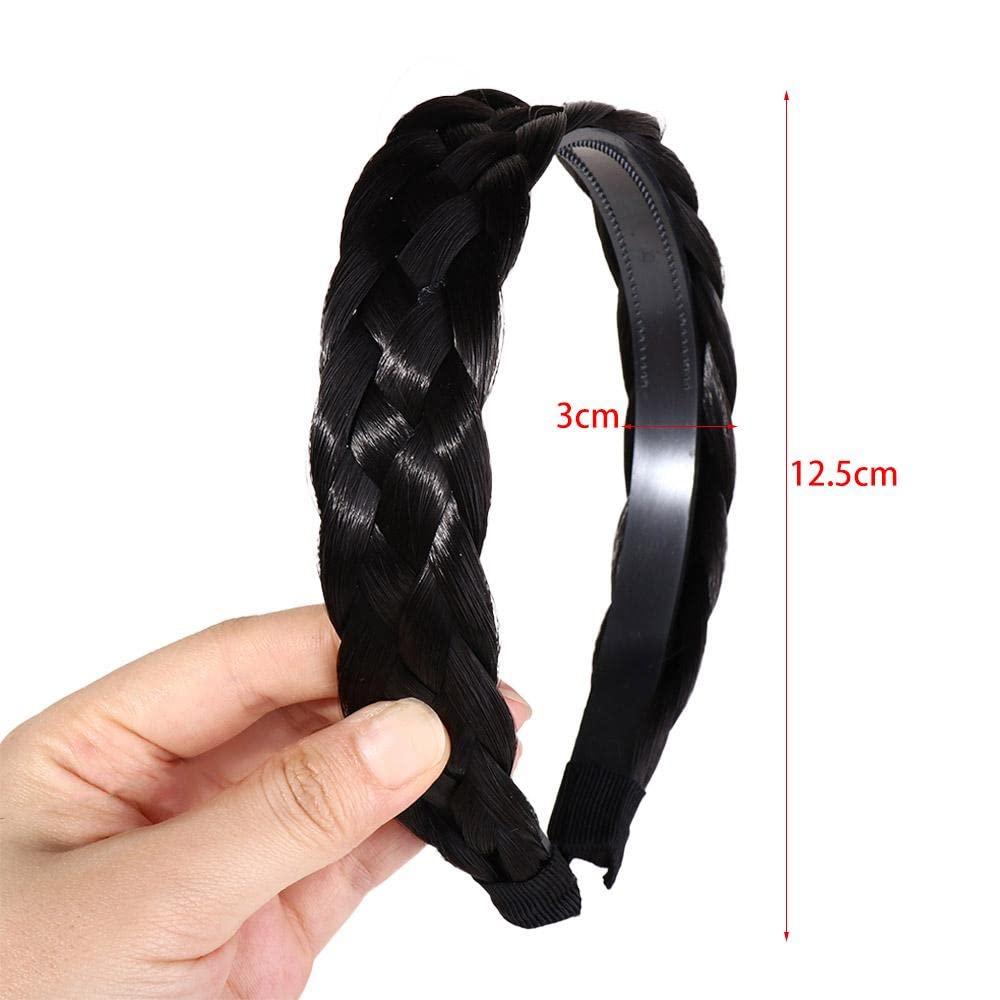 Kopida Kopida Ponytail Braided Hair Headband Hair Hoop Hair Accessories, Braided Headband Chunky Wide Hairband