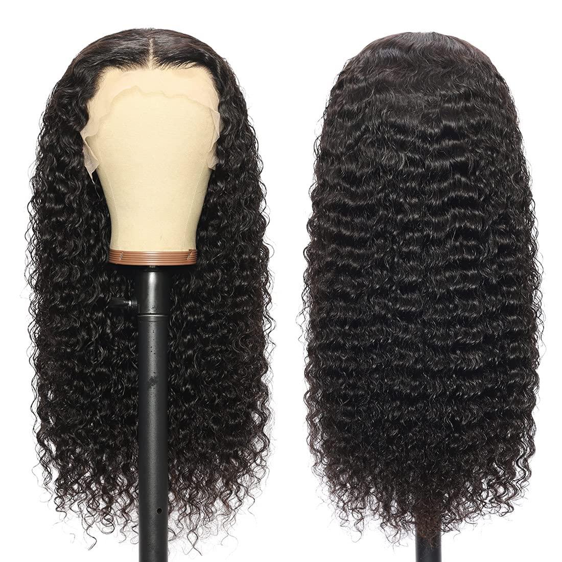 Healthair Healthair Deep Wave Lace Front Wig 360 Lace Front Wigs Human Hair Pre Plucked Human Hair Wigs for Black Women(16inch, Deep 360 Wig)