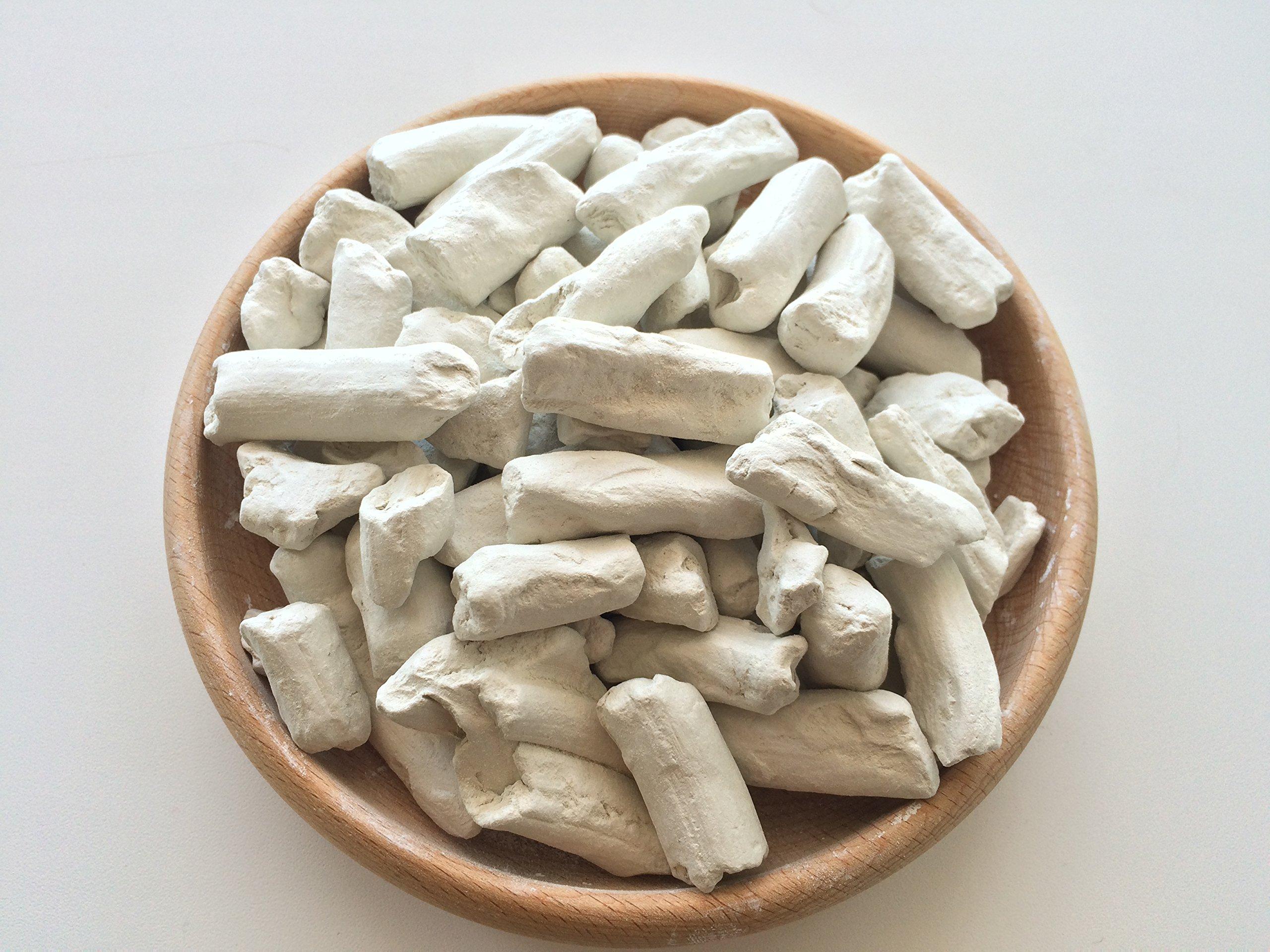 Uclays White Pressed Clay Edible Chunks Natural for Eating, 8 oz (220 g)