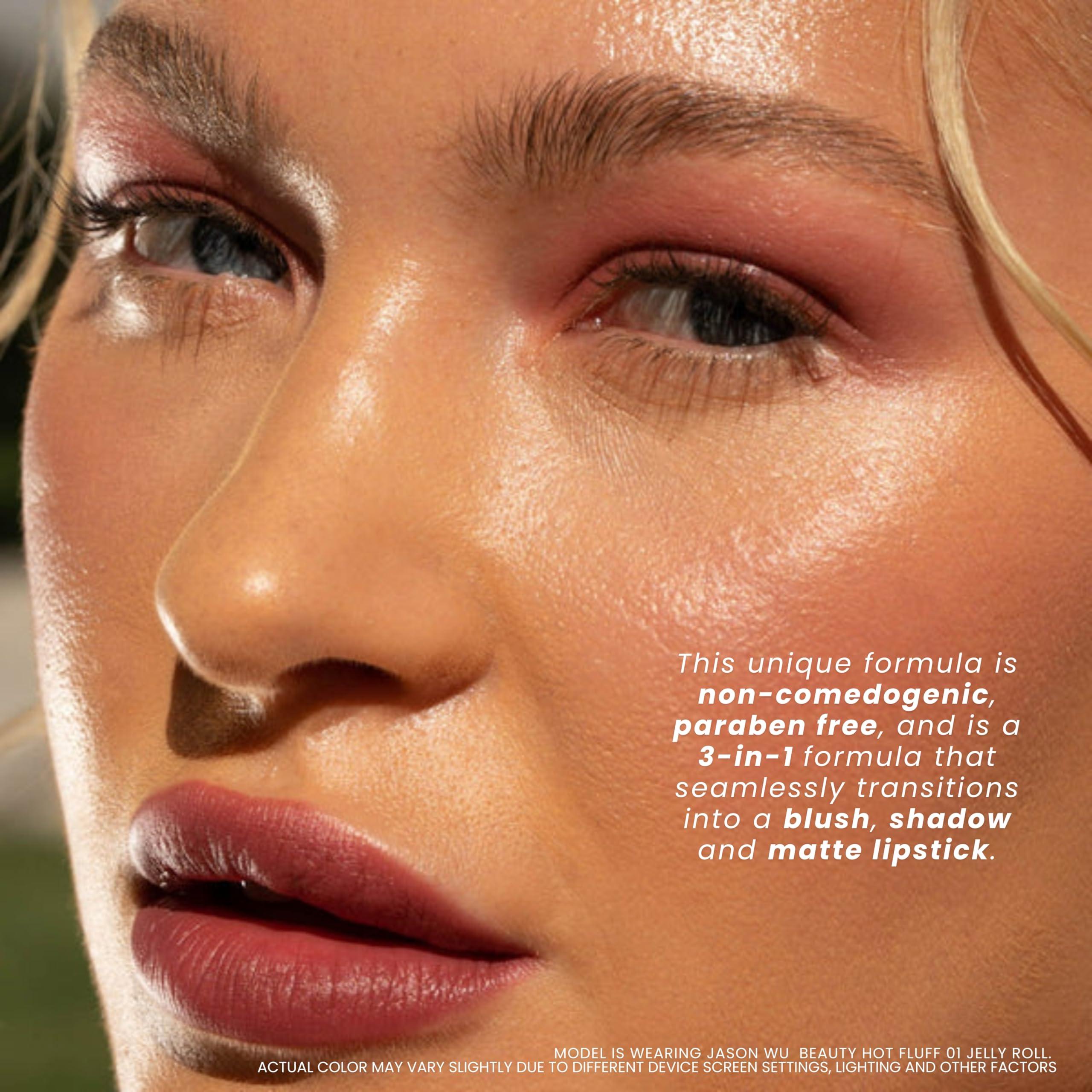 Jason Wu Jason Wu Beauty Hot Fluff Modern Matte Lipstick - 3-in-1 Lipstick, Blush, Shadow, 3.8g 0.134oz (Jelly Roll, 3.8g)