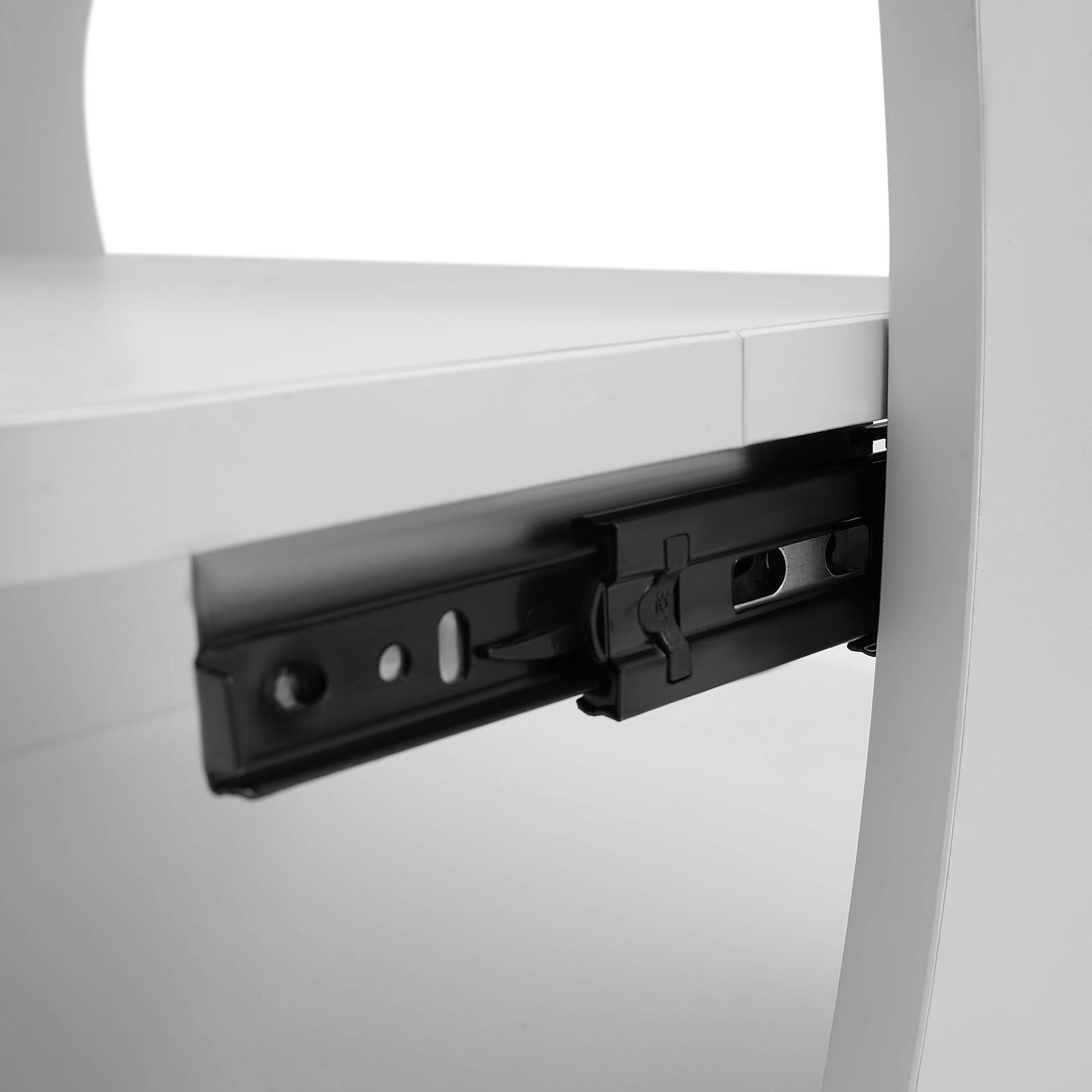 Omosiroi Omosiroi Pedicure Foot Rest, Manicure Pedicure Chair with Wheels, Portable Foot Bath Spa Cart Beauty Nail Foot Stool Trolley, Footrest Salon Supplies Foot Massage Station for Home/Bathroom (White)